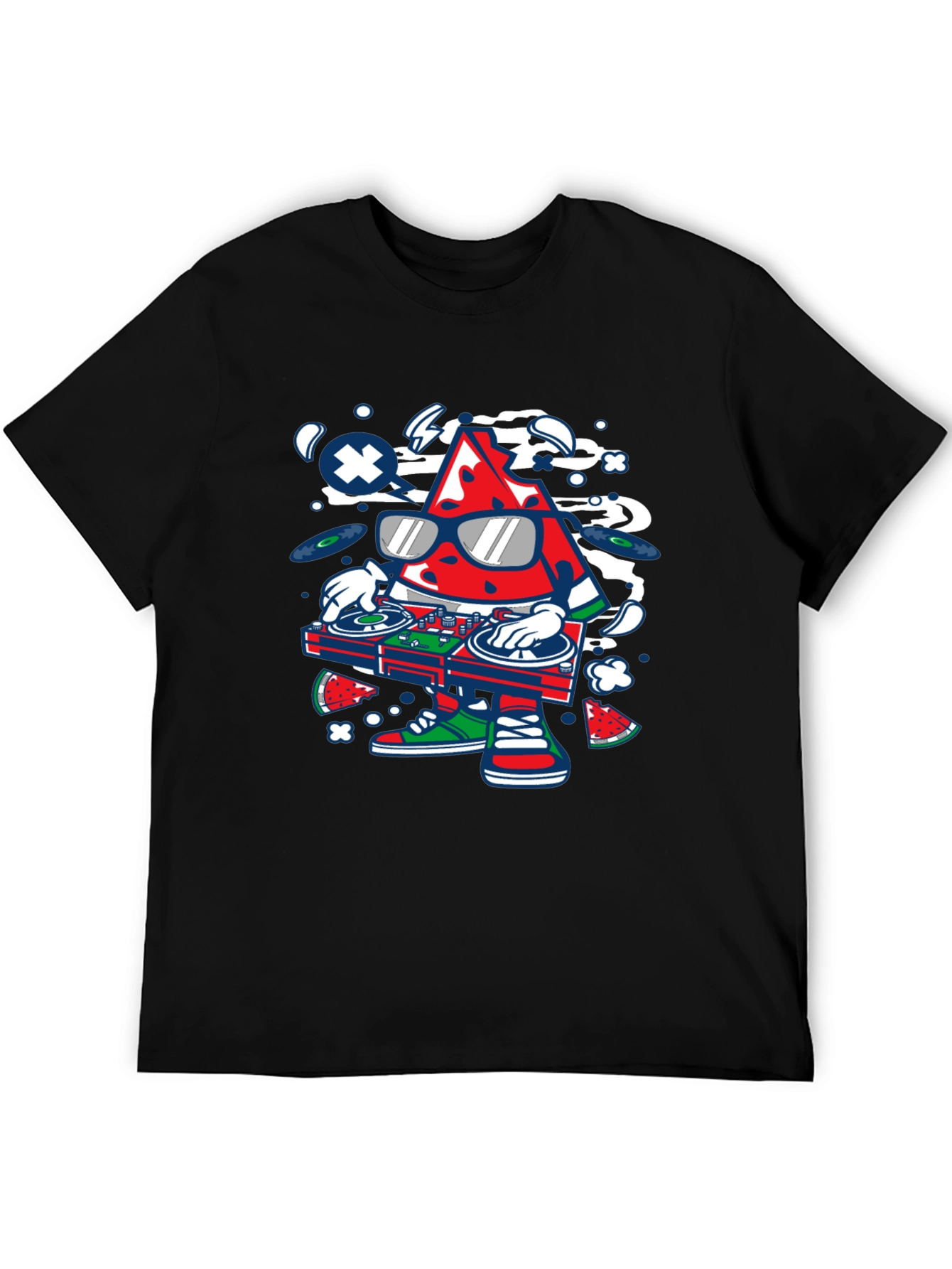 DJ Watermelon Graphic T-Shirt - Cool Summer Vibes