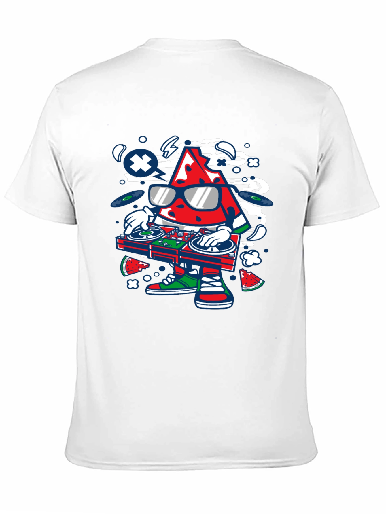DJ Watermelon Graphic T-Shirt - Cool Summer Vibes