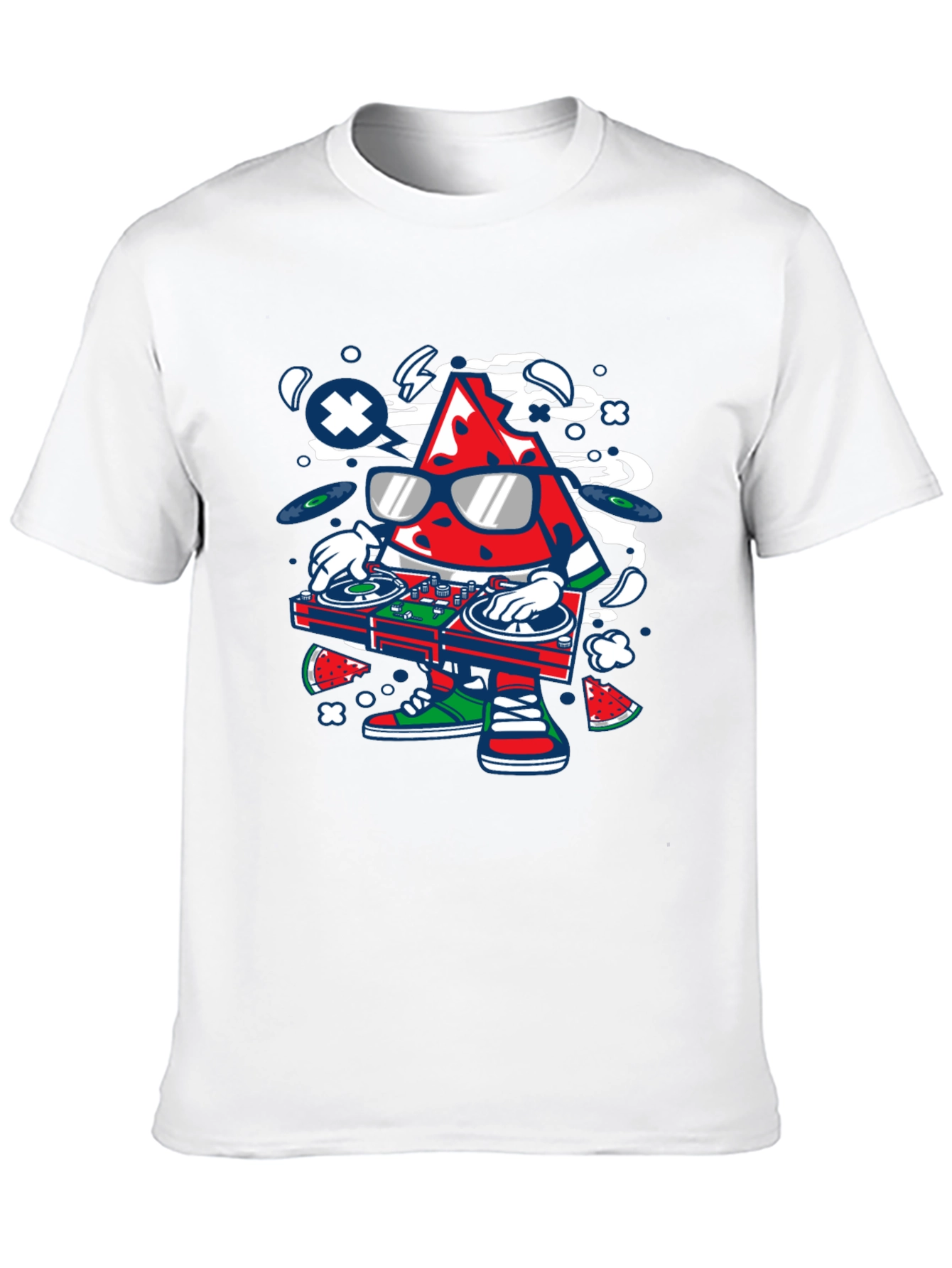 DJ Watermelon Graphic T-Shirt - Cool Summer Vibes