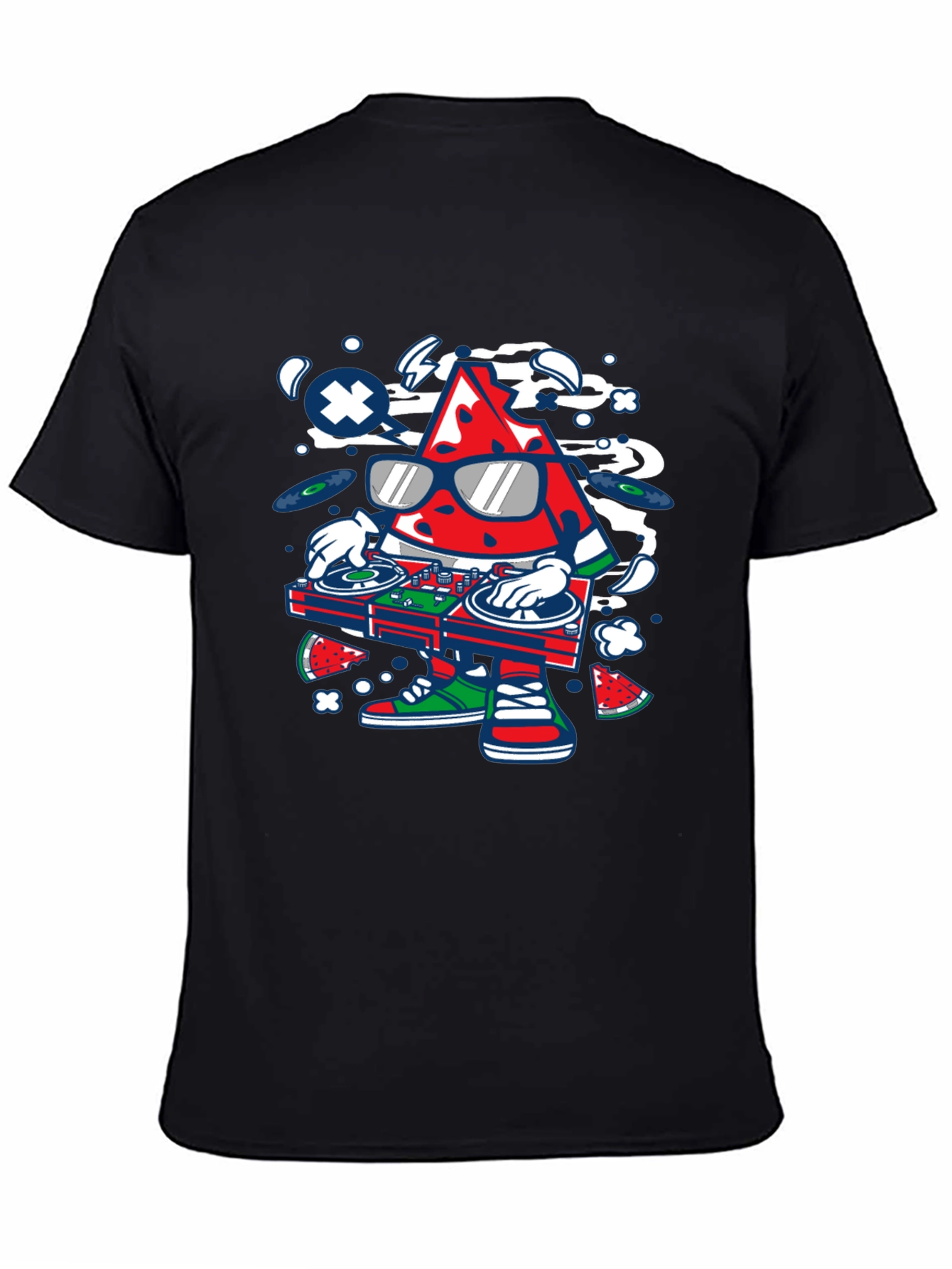 DJ Watermelon Graphic T-Shirt - Cool Summer Vibes