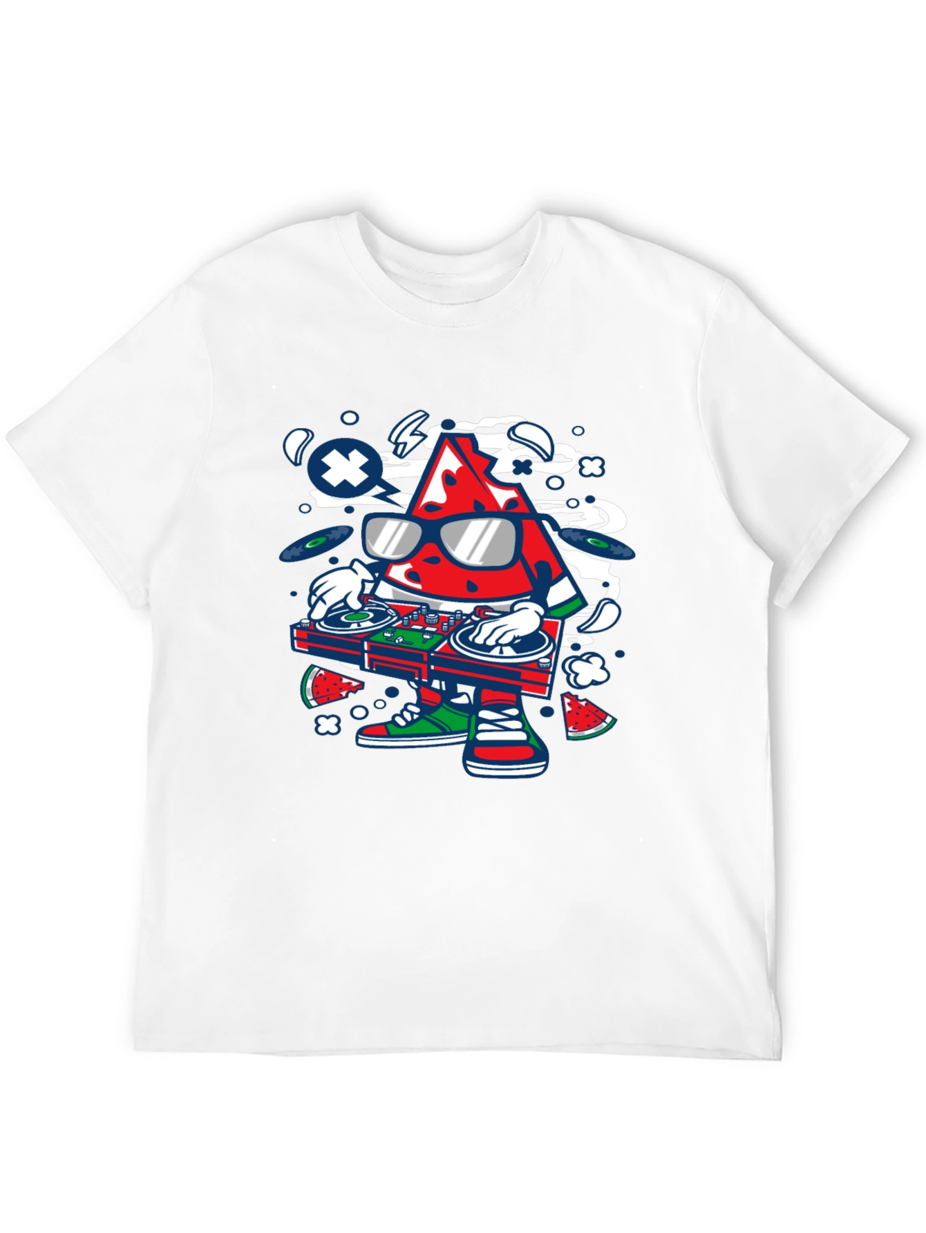 DJ Watermelon Graphic T-Shirt - Cool Summer Vibes