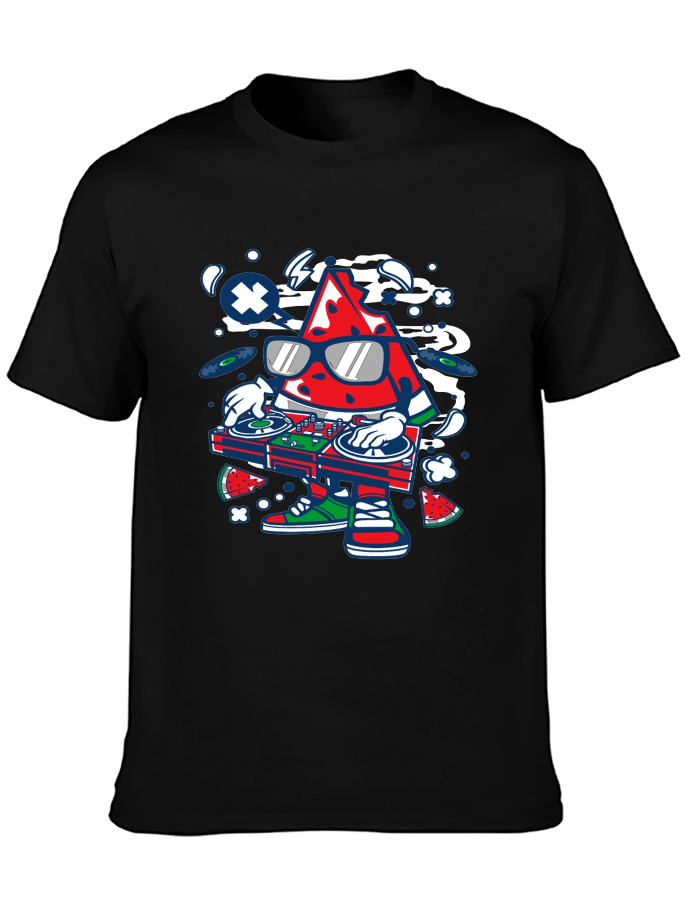 DJ Watermelon Graphic T-Shirt - Cool Summer Vibes