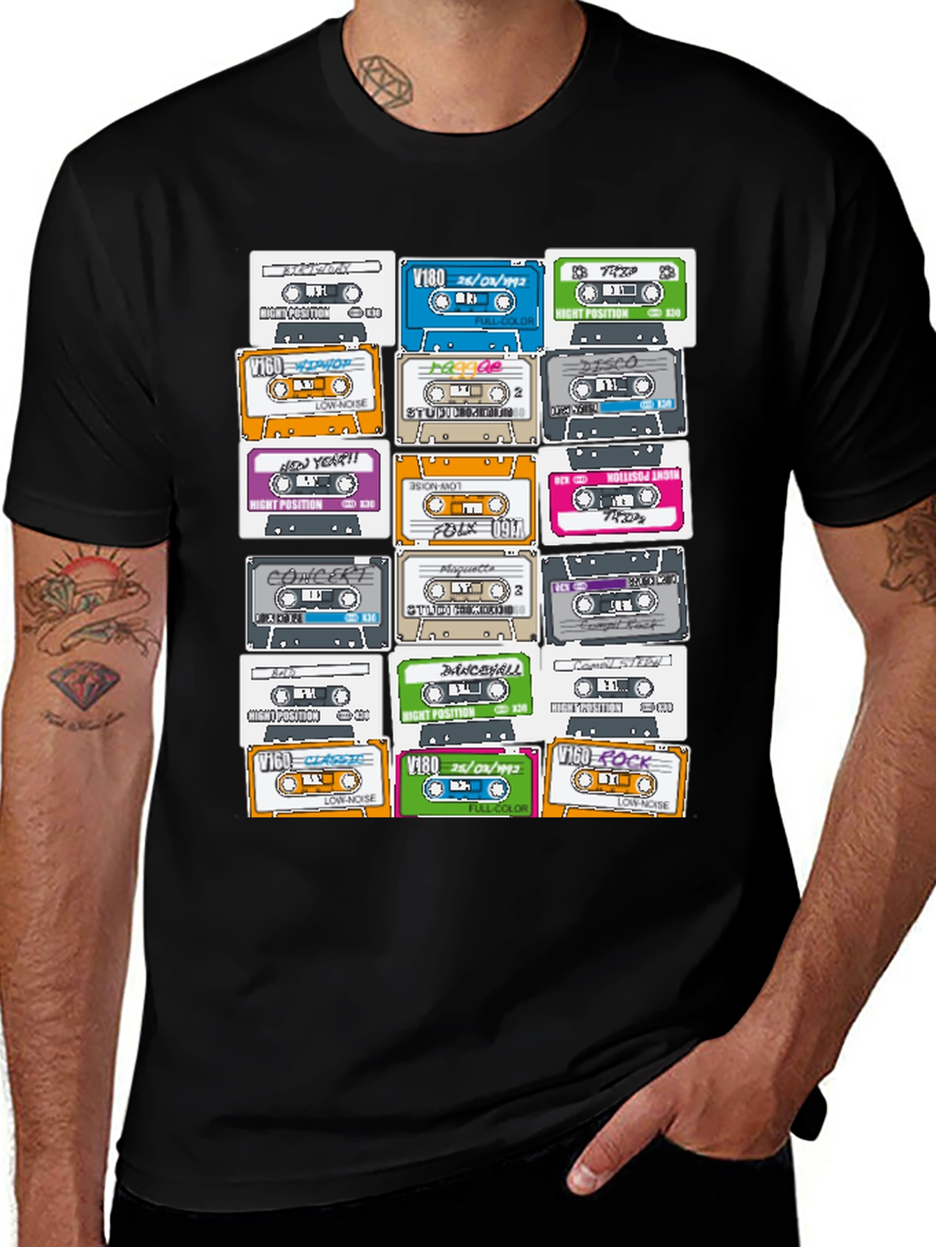Retro Cassette Tape Graphic T-Shirt - Music Lover Tee