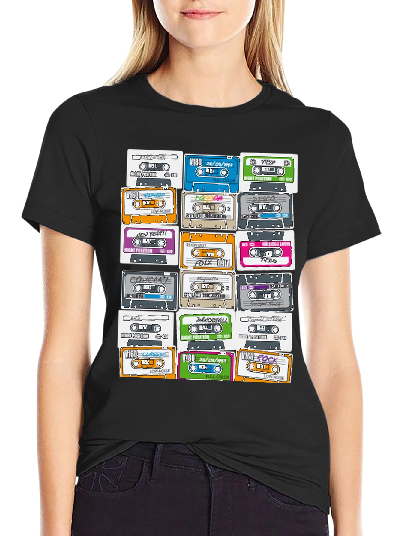 Retro Cassette Tape Graphic T-Shirt - Music Lover Tee