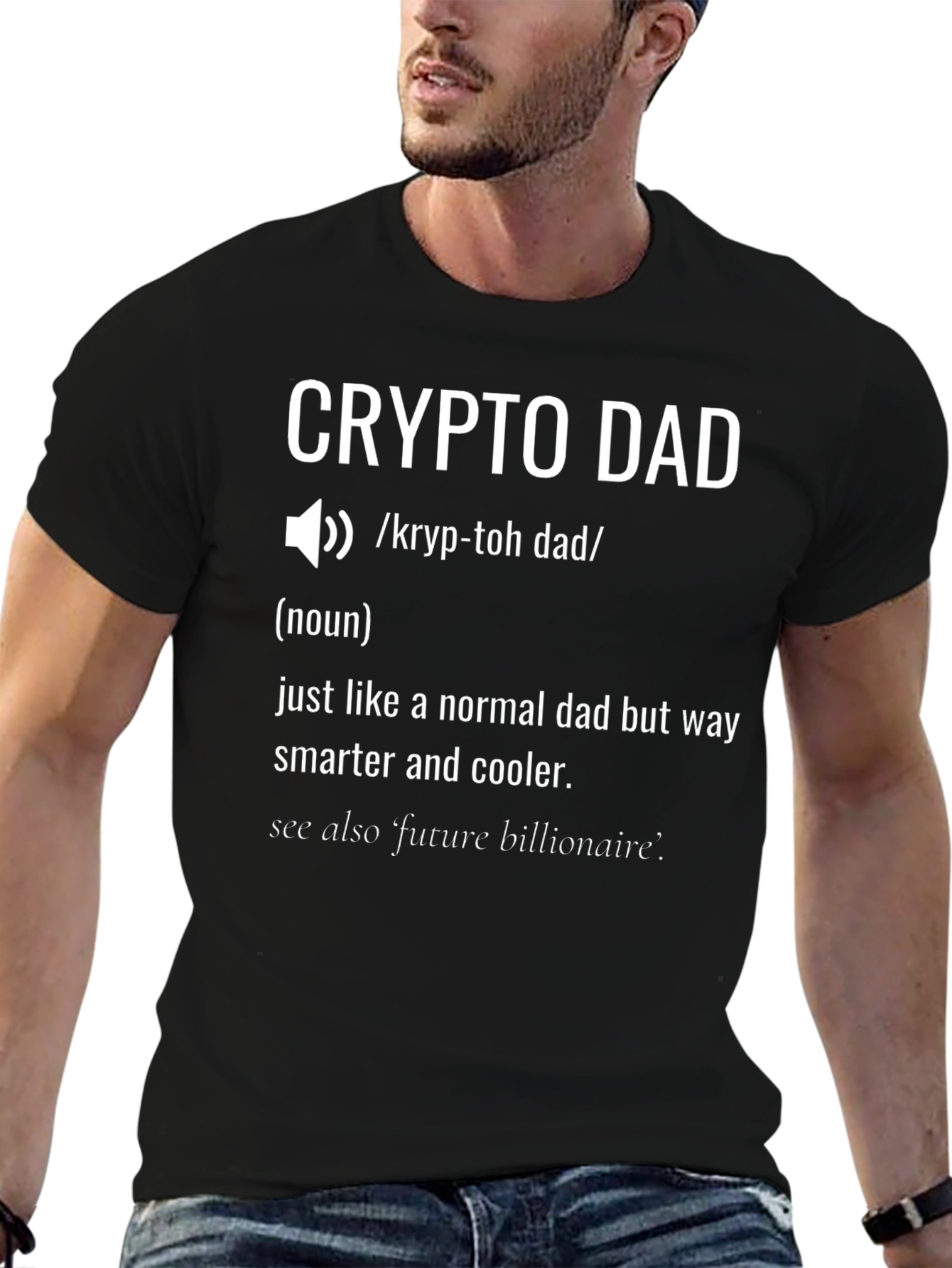 Crypto Dad T-Shirt - Definition Funny Fathers Day Gift
