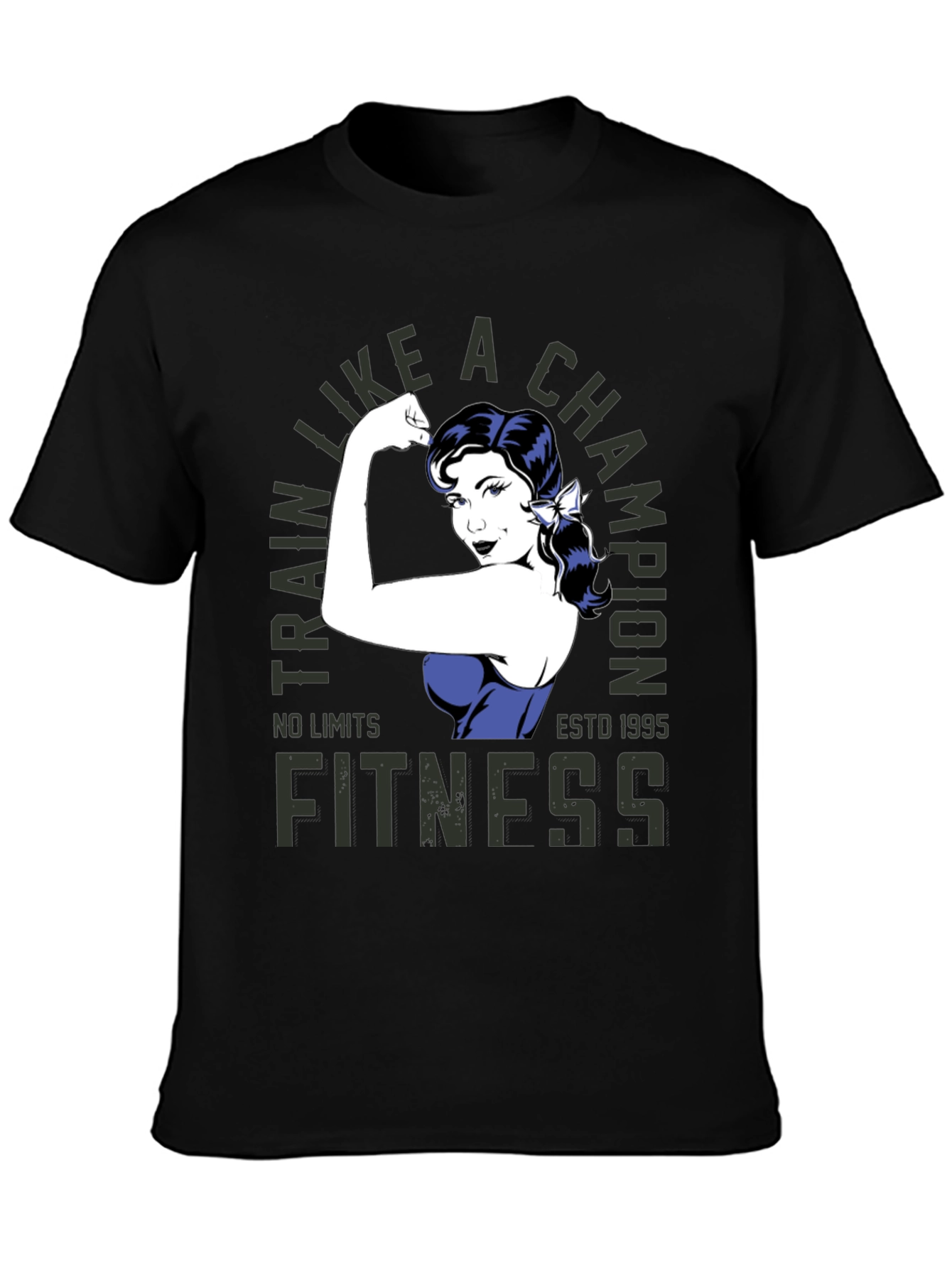 Fitness Champion Black T-Shirt