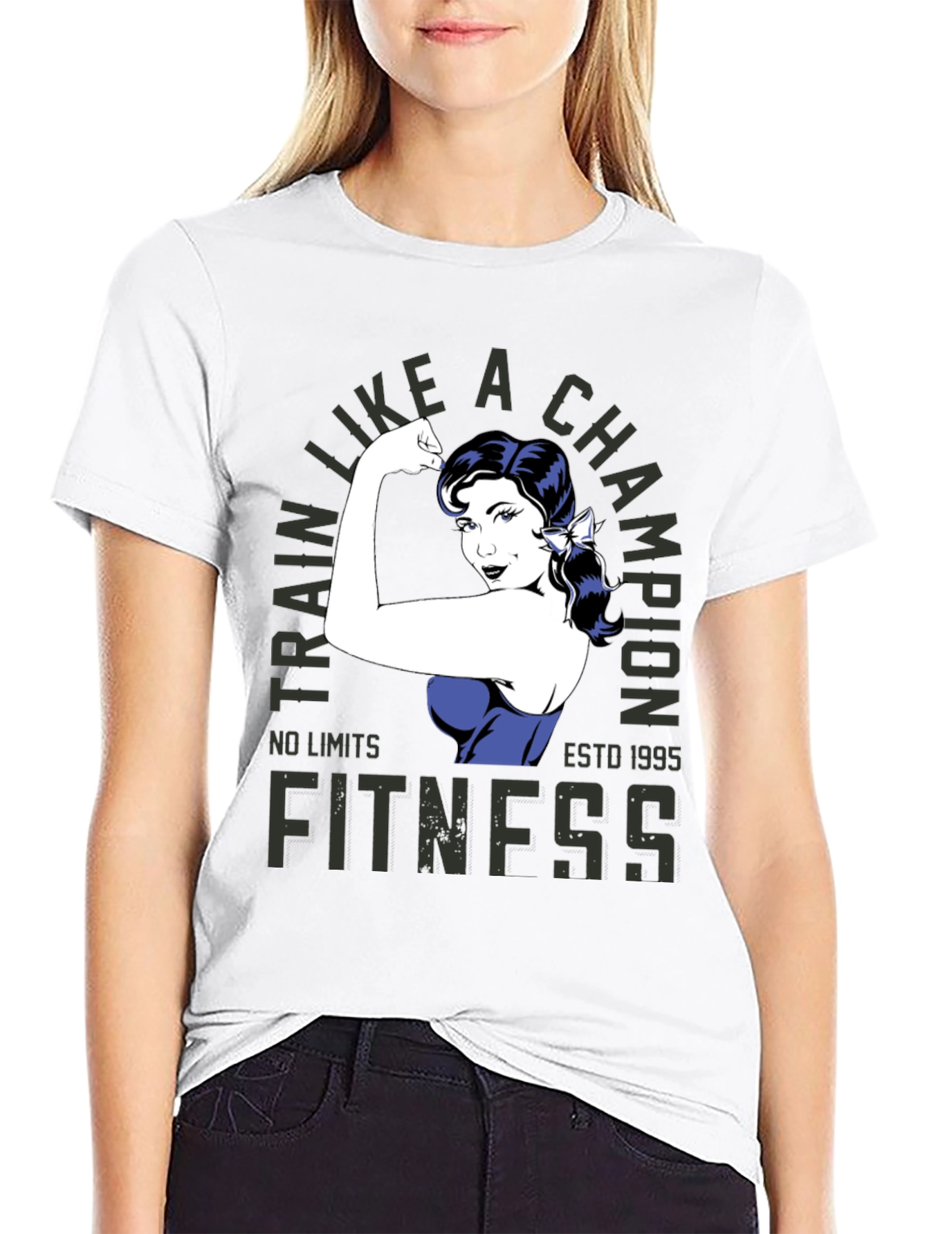 Fitness Champion Black T-Shirt