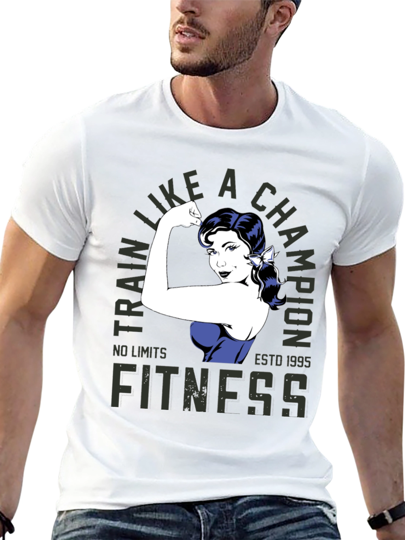 Fitness Champion Black T-Shirt