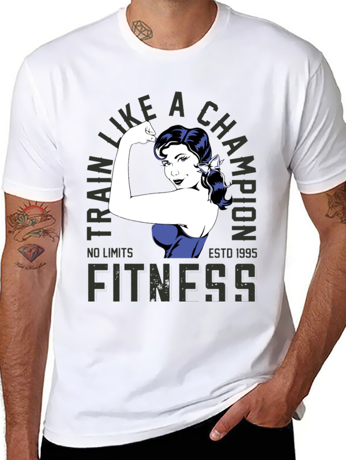 Fitness Champion Black T-Shirt