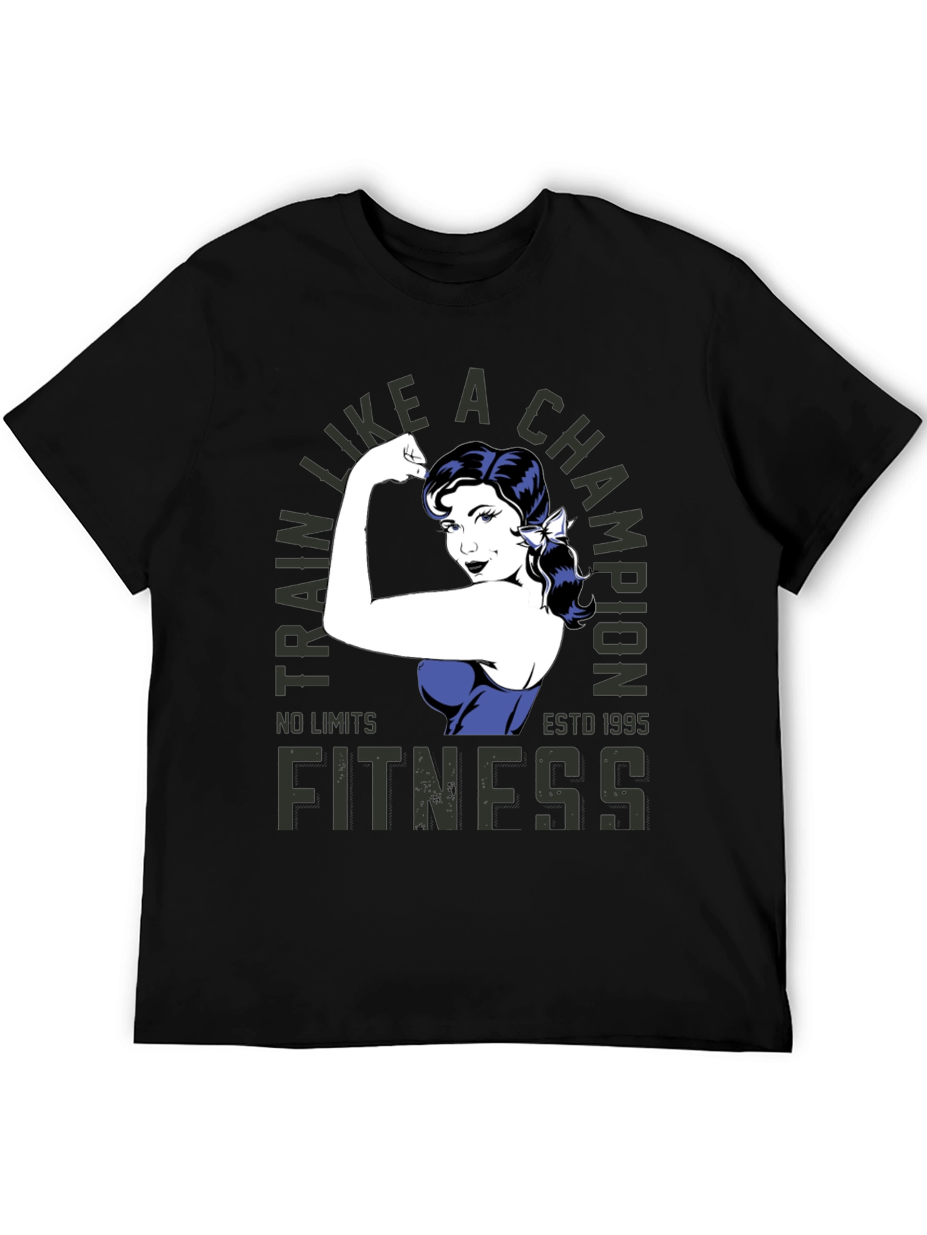 Fitness Champion Black T-Shirt