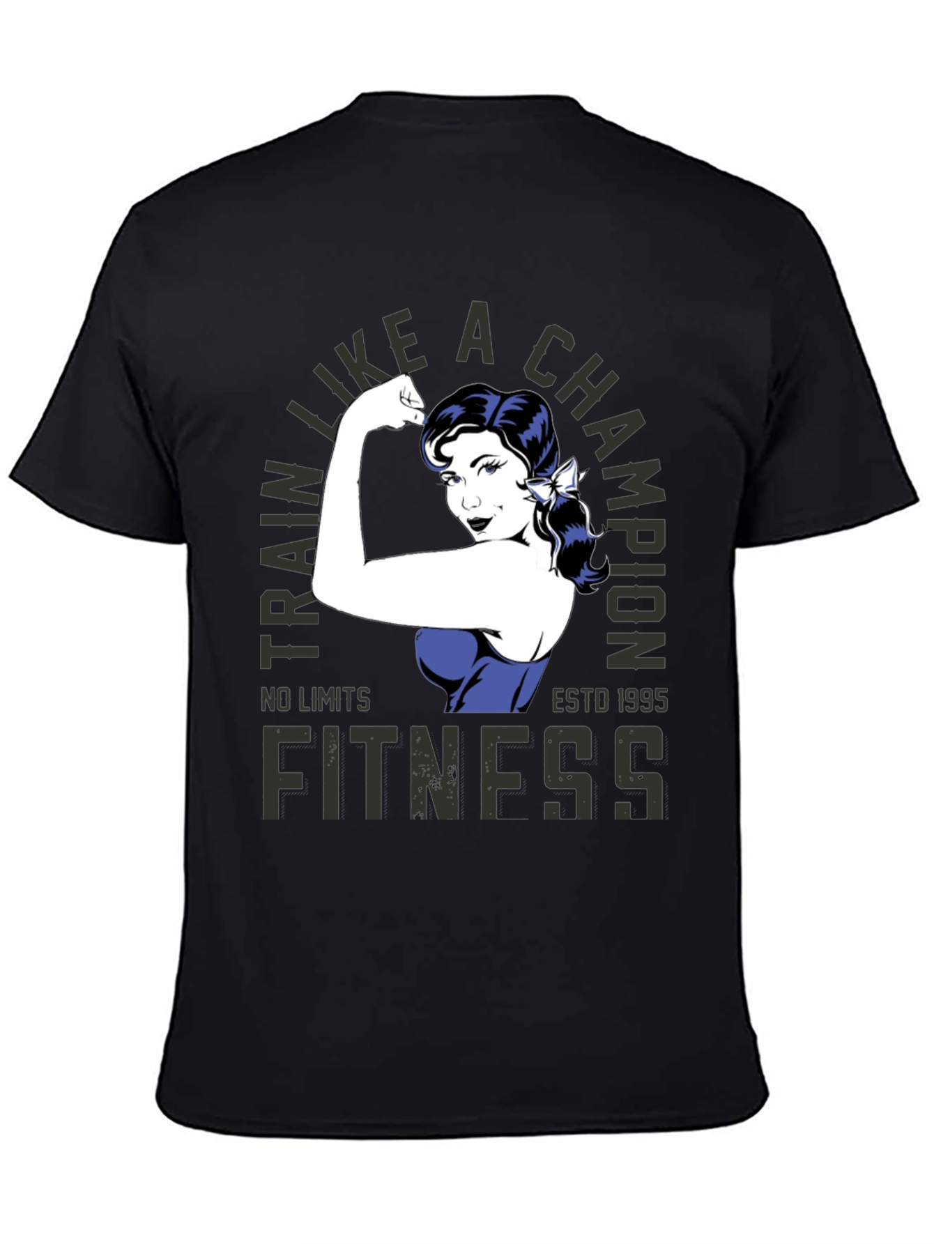 Fitness Champion Black T-Shirt