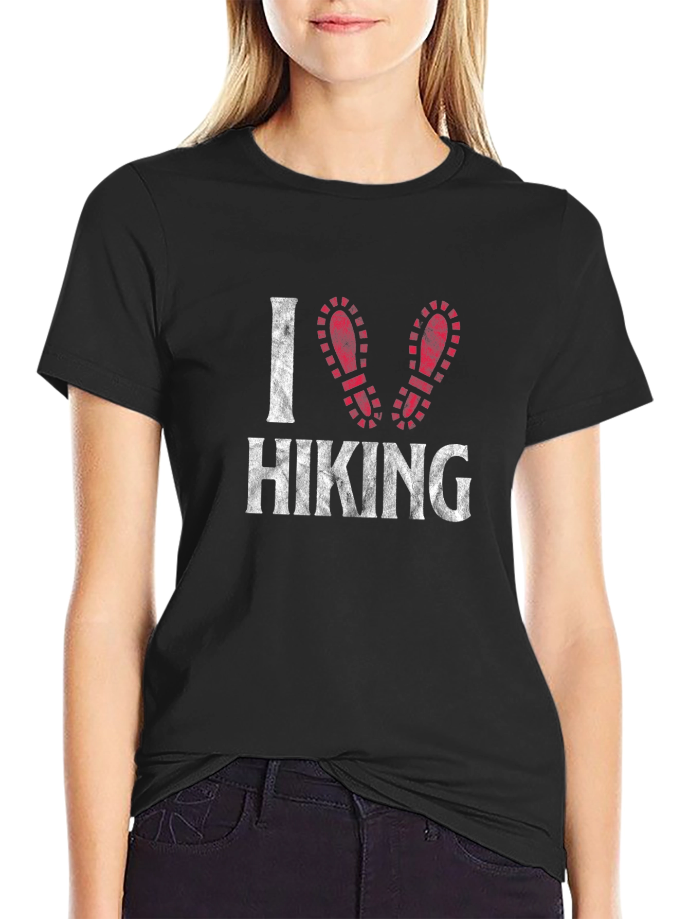 I Love Hiking Graphic T-Shirt