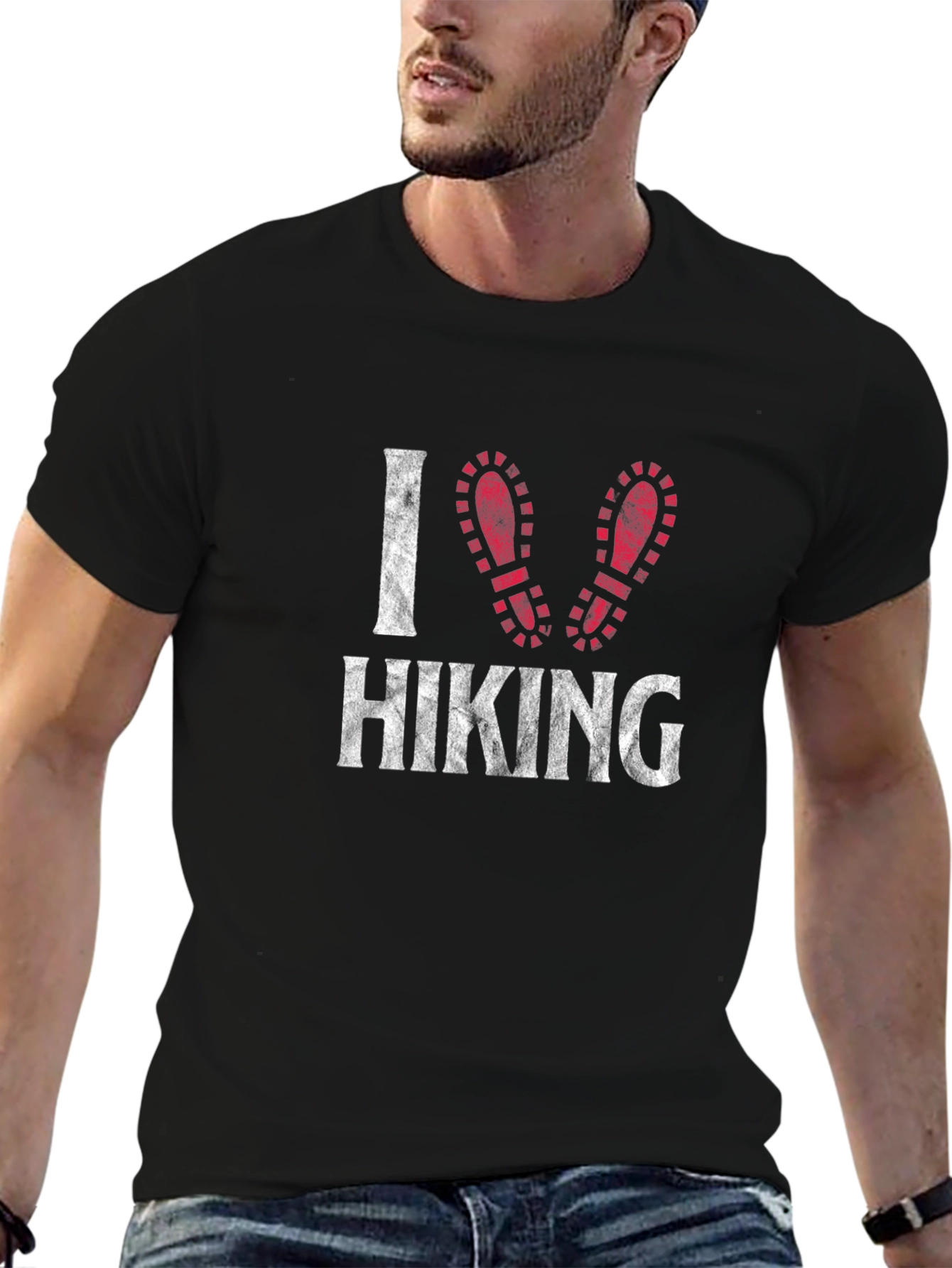 I Love Hiking Graphic T-Shirt