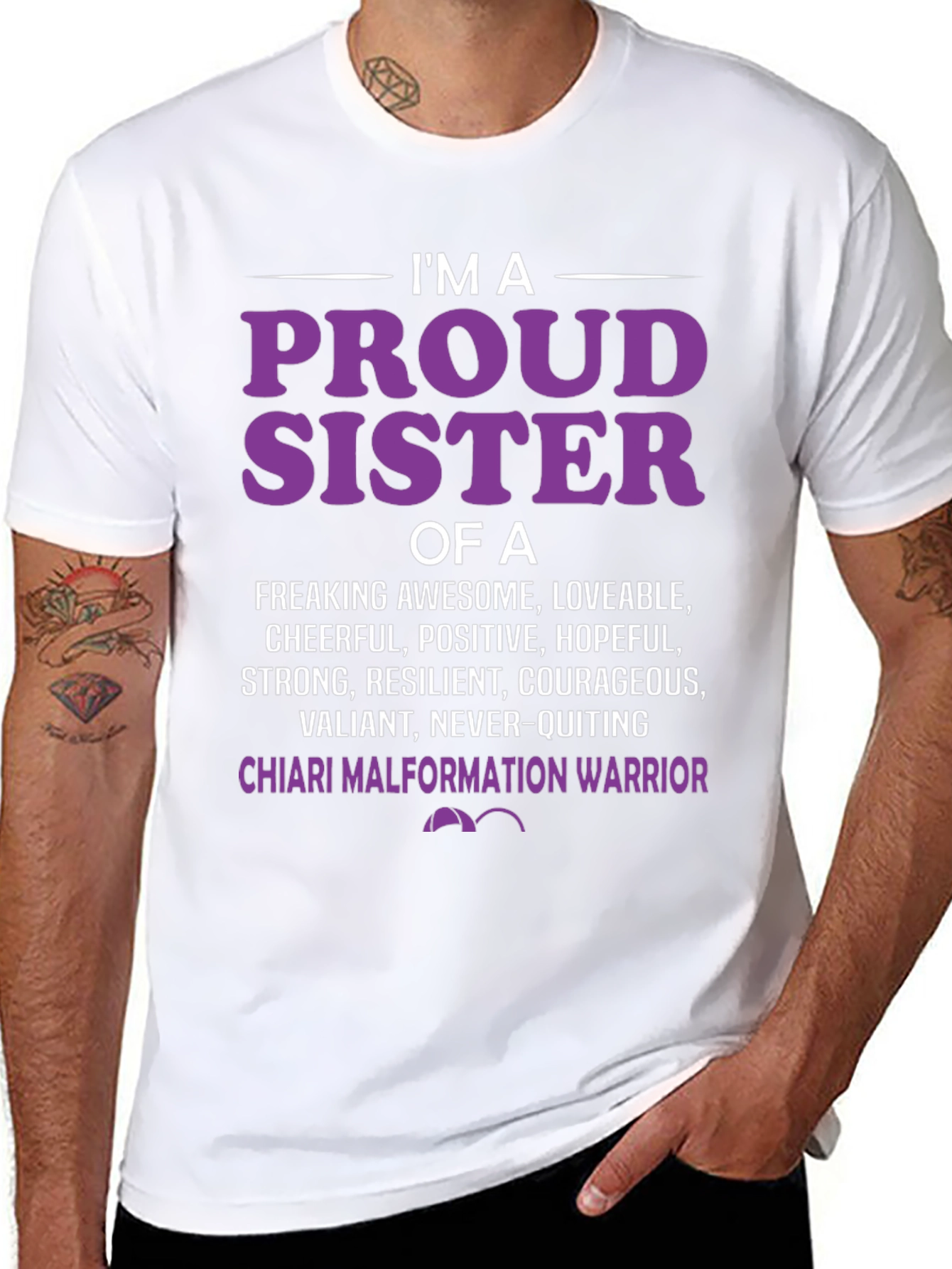 Proud Sister Chiari Malformation Warrior T-Shirt