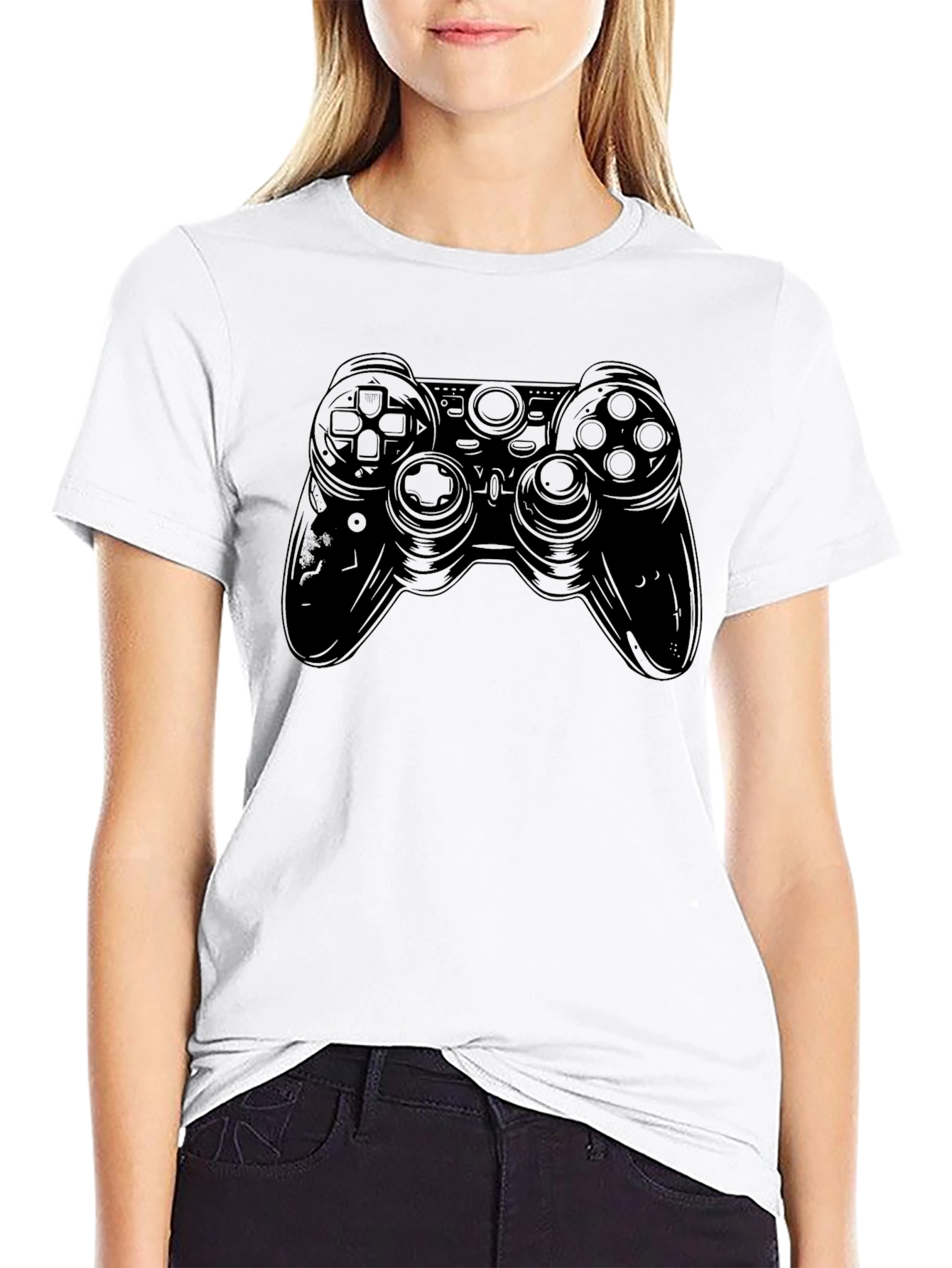 Gaming Controller Graphic Tee - Black
