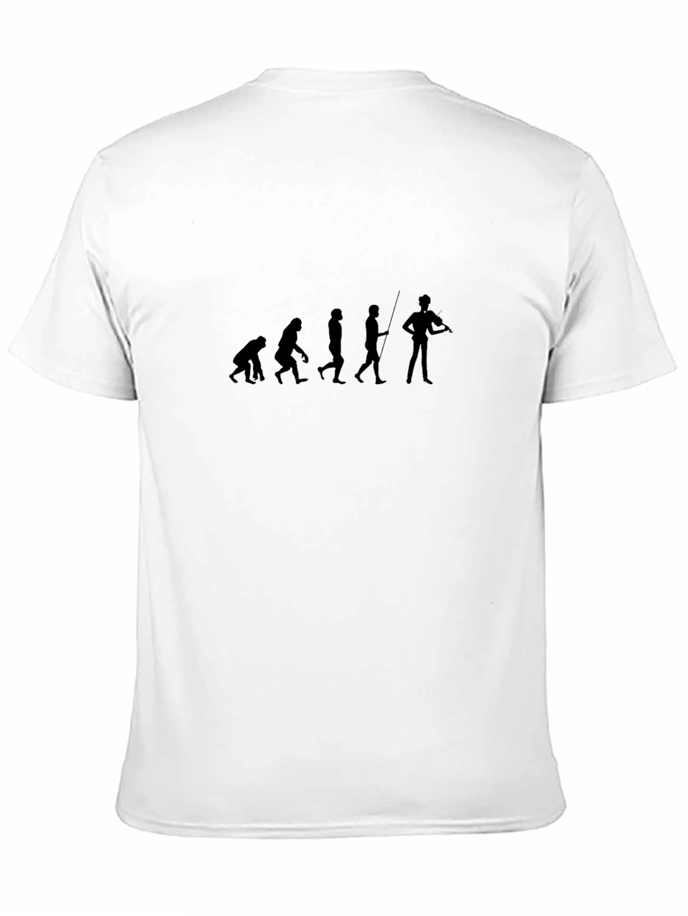 Evolution of Violinist Black T-Shirt