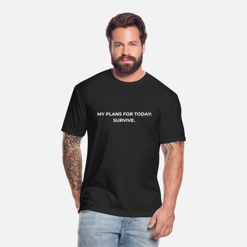 My Plans for Today: Survive – Funny Minimalist Des