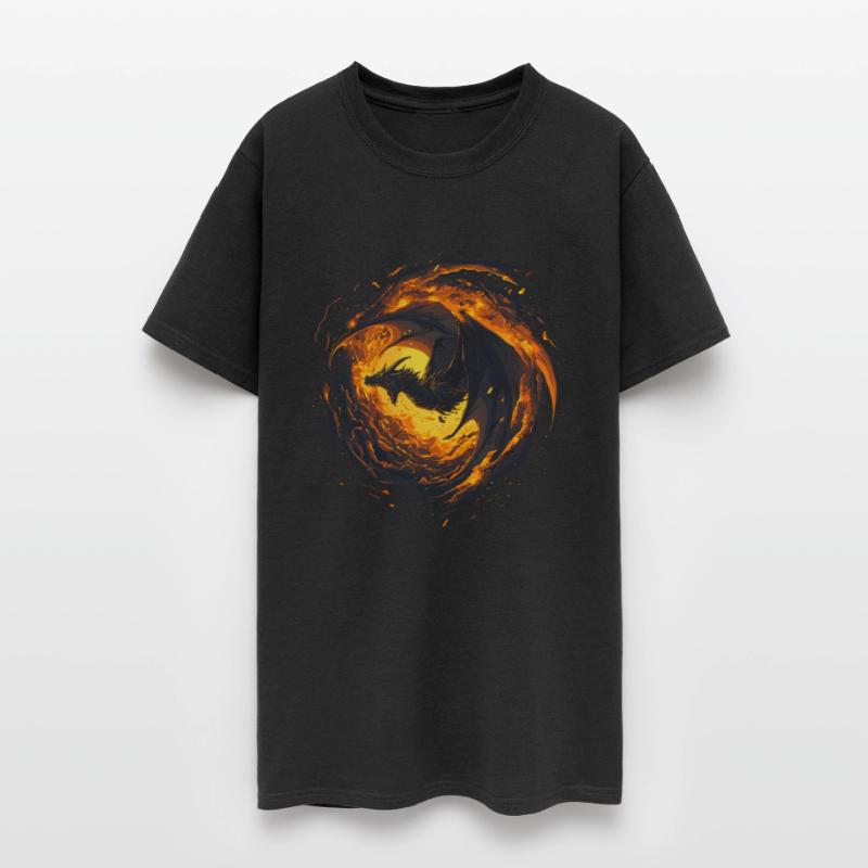 Mystical Dark Dragon Fire Fantasy