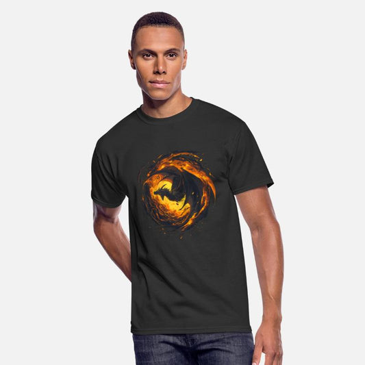 Mystical Dark Dragon Fire Fantasy