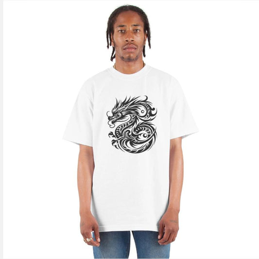 Mystical Dragon Tribal Tattoo Design