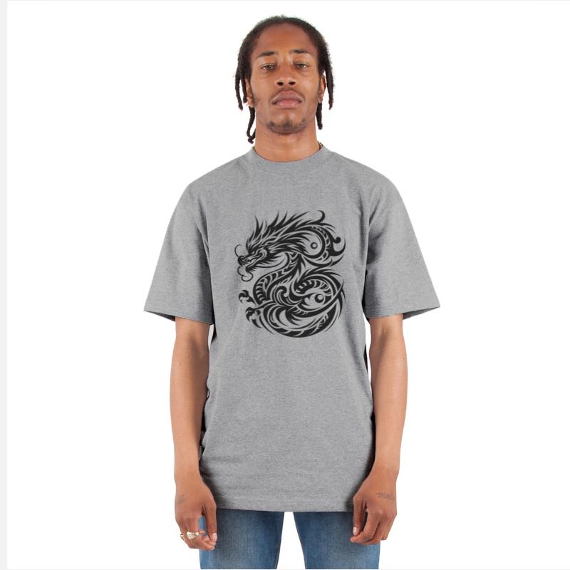Mystical Dragon Tribal Tattoo Design