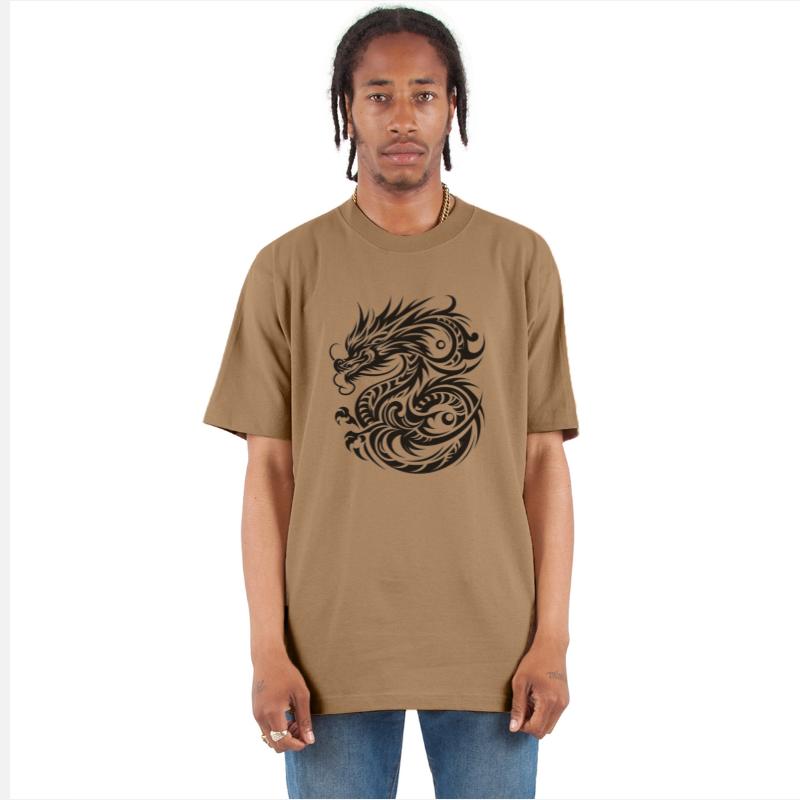 Mystical Dragon Tribal Tattoo Design