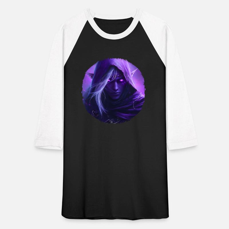 Mystical Elf With Bright Purple Eyes