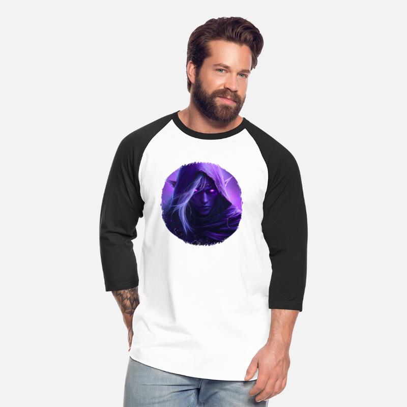 Mystical Elf With Bright Purple Eyes