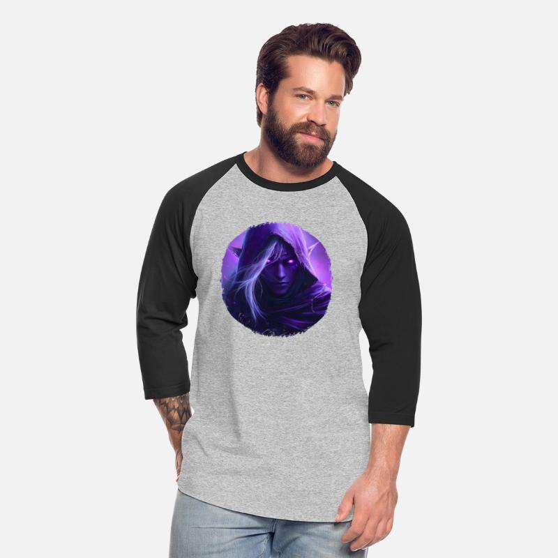 Mystical Elf With Bright Purple Eyes