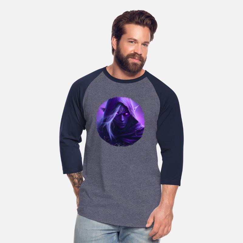 Mystical Elf With Bright Purple Eyes