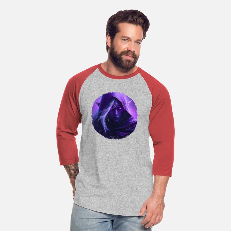 Mystical Elf With Bright Purple Eyes