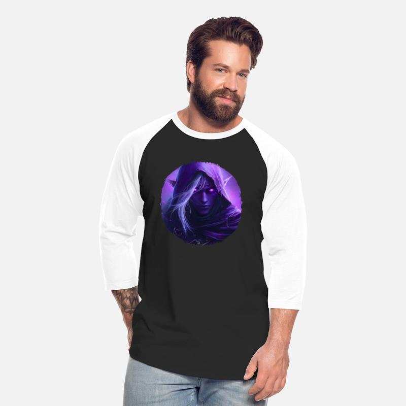 Mystical Elf With Bright Purple Eyes