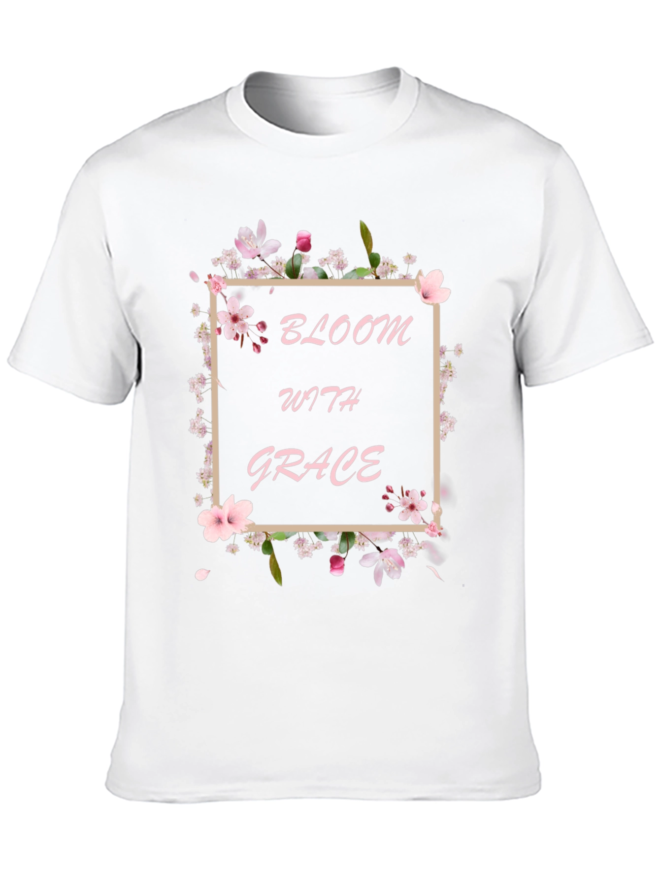 Bloom with Grace Black T-Shirt