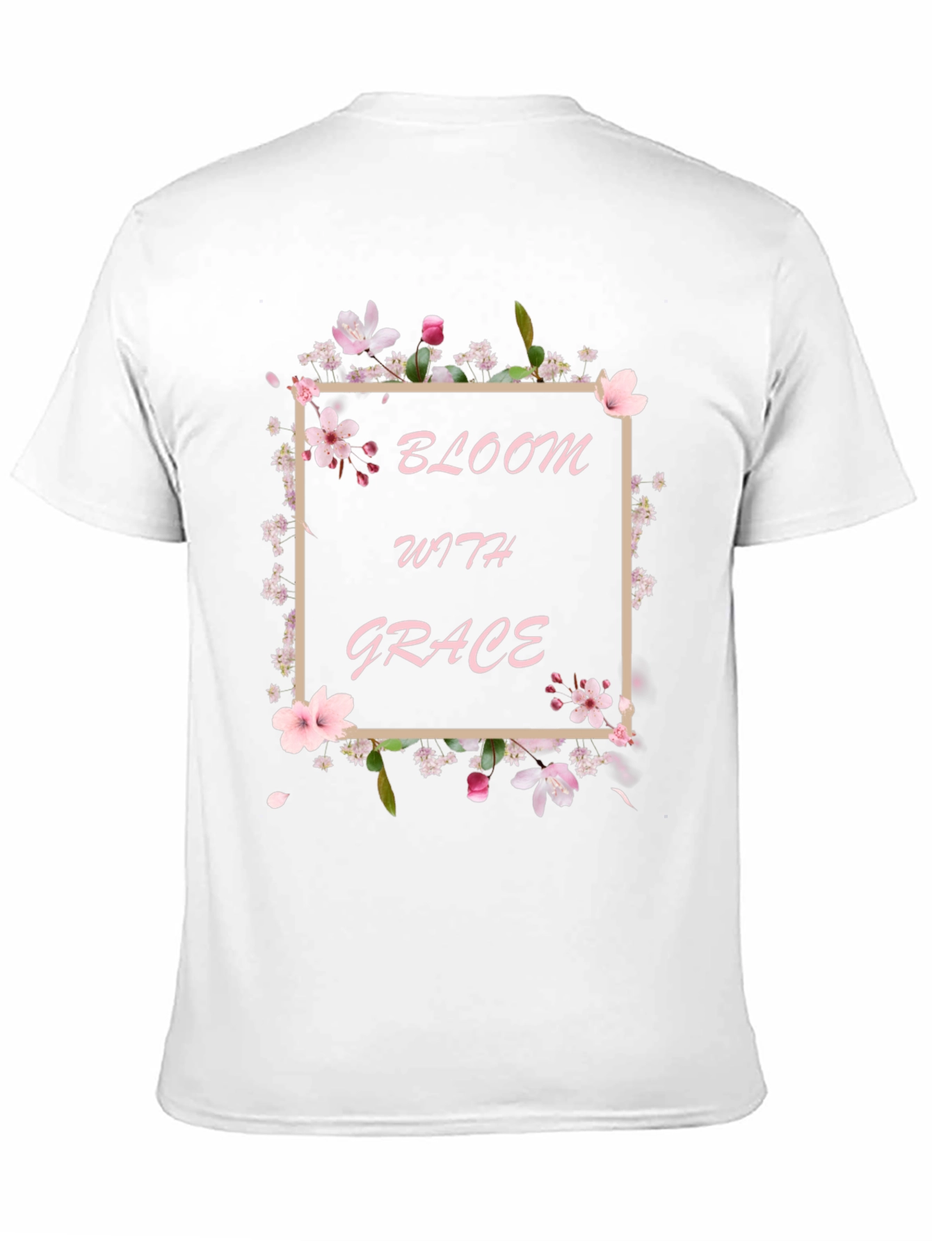 Bloom with Grace Black T-Shirt