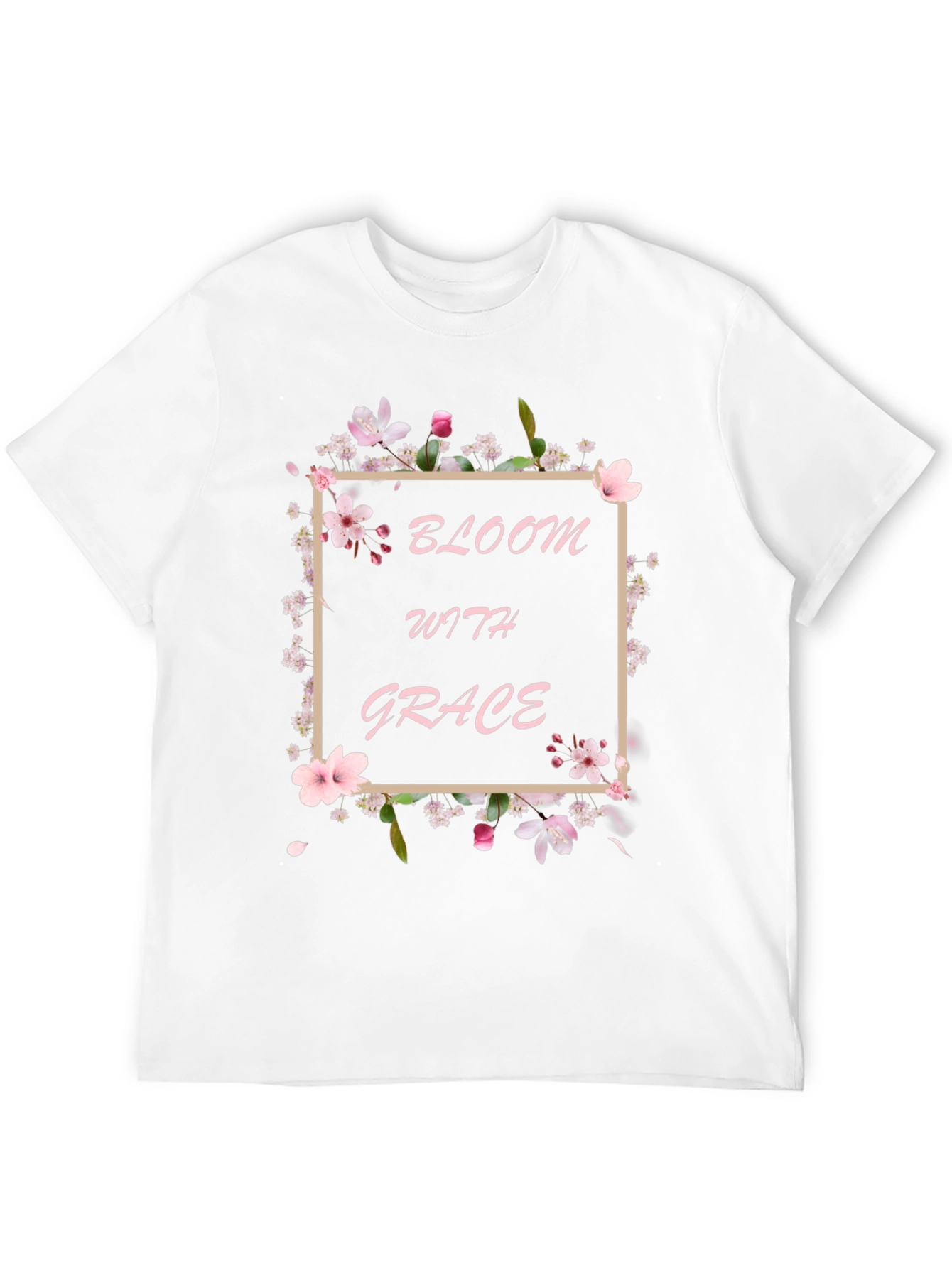 Bloom with Grace Black T-Shirt