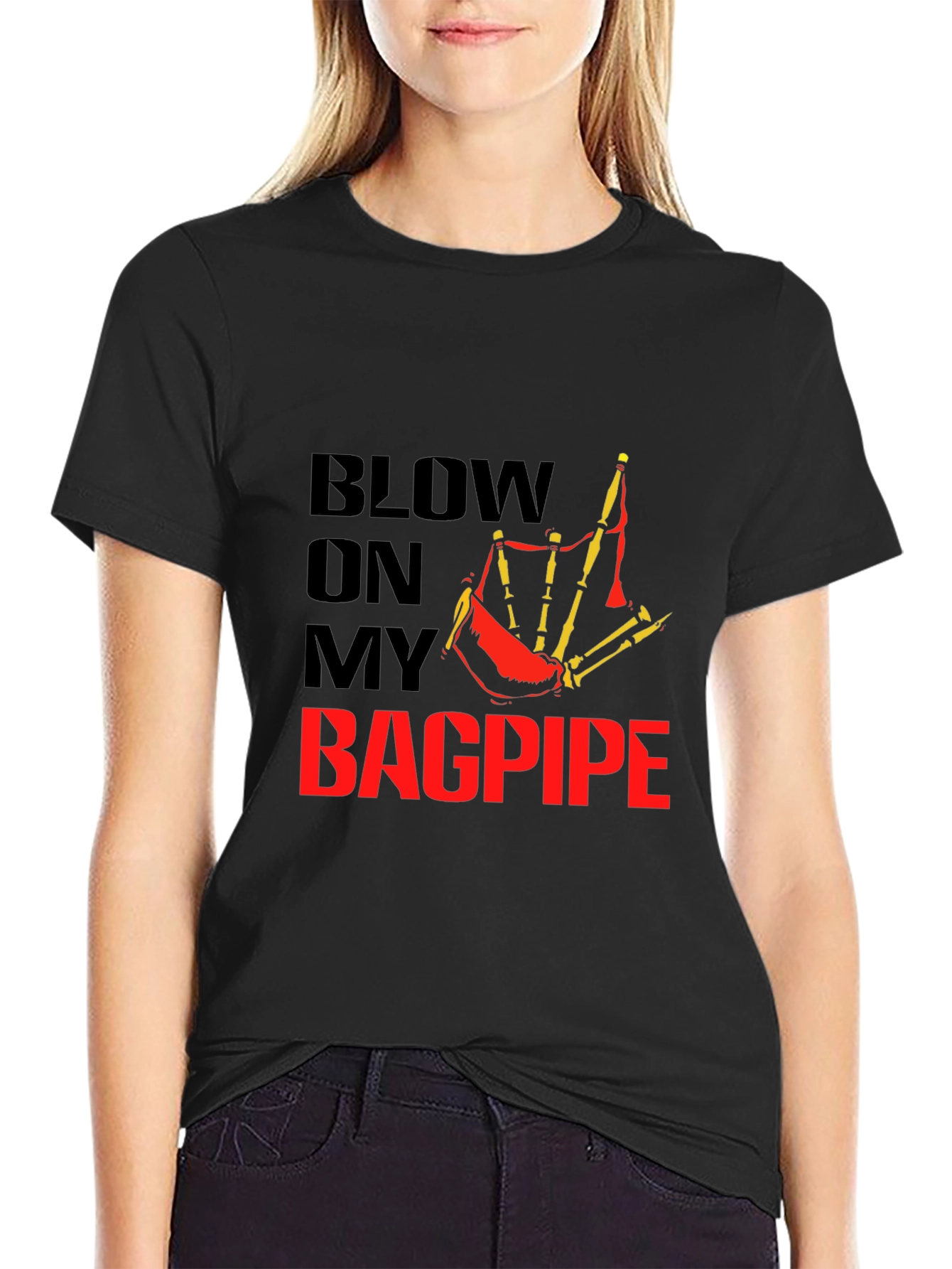 Blow On My Bagpipe T-Shirt - Black