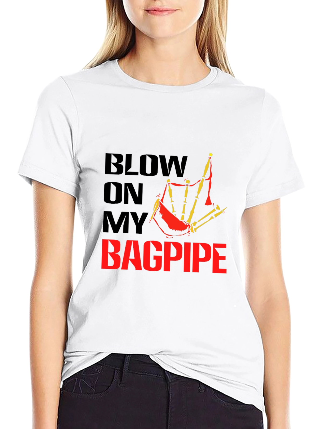 Blow On My Bagpipe T-Shirt - Black
