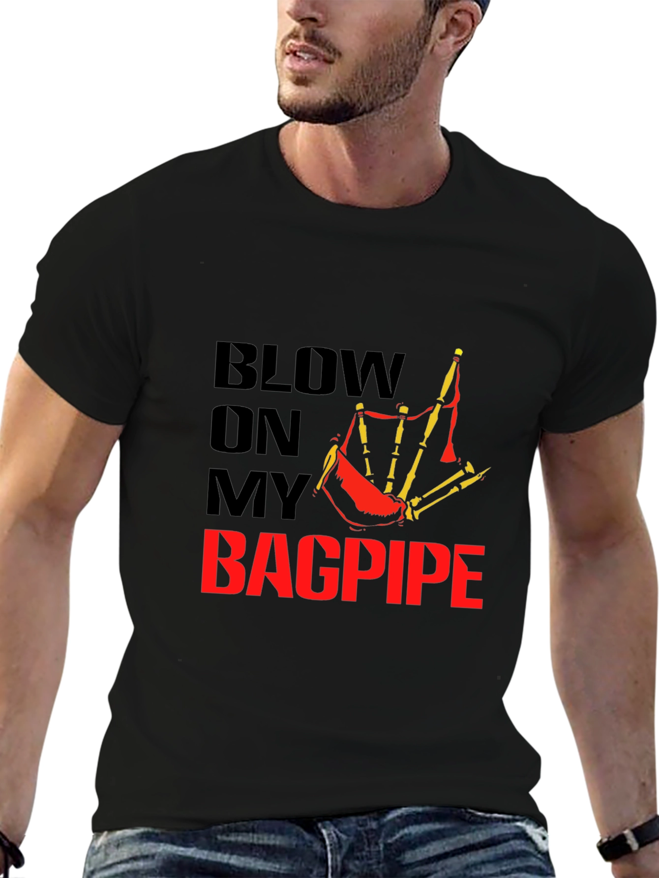 Blow On My Bagpipe T-Shirt - Black