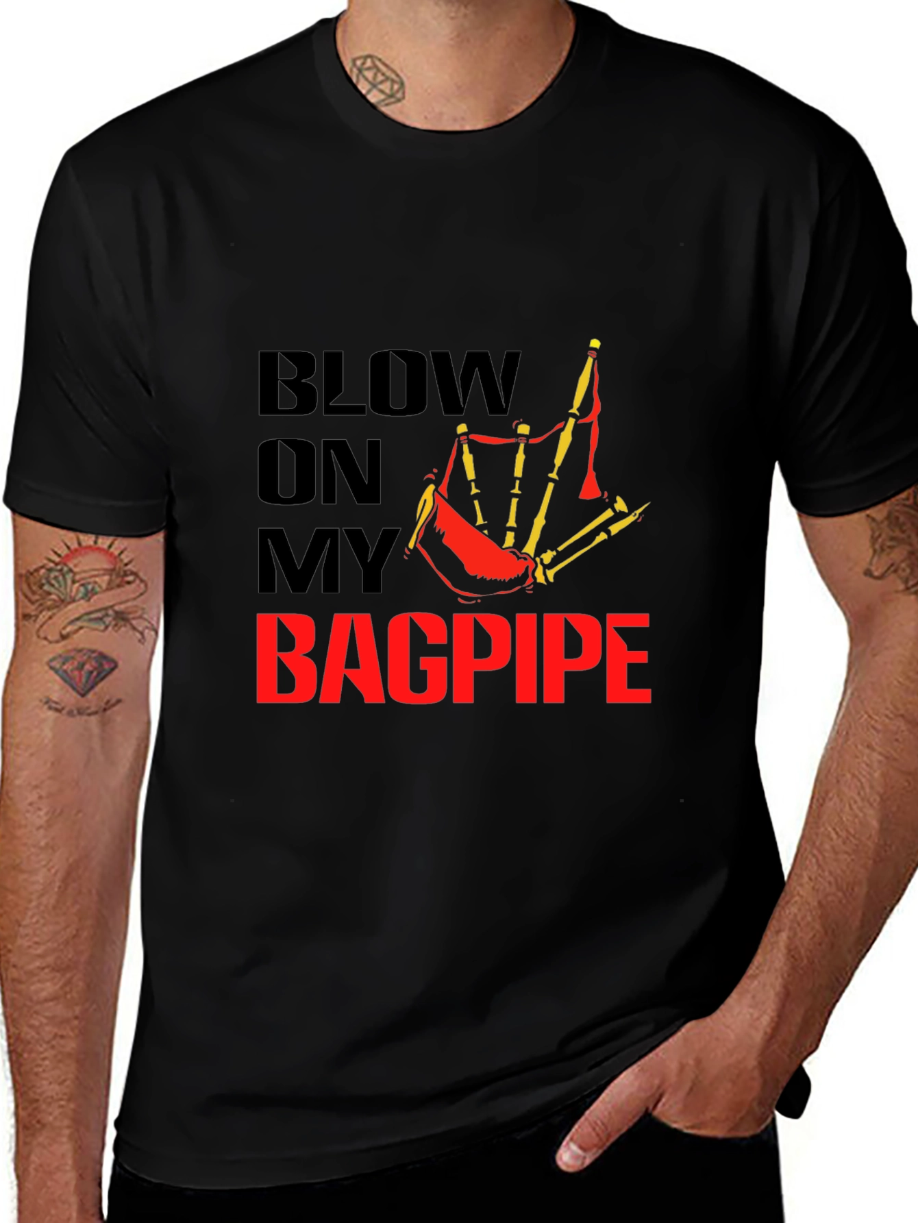 Blow On My Bagpipe T-Shirt - Black