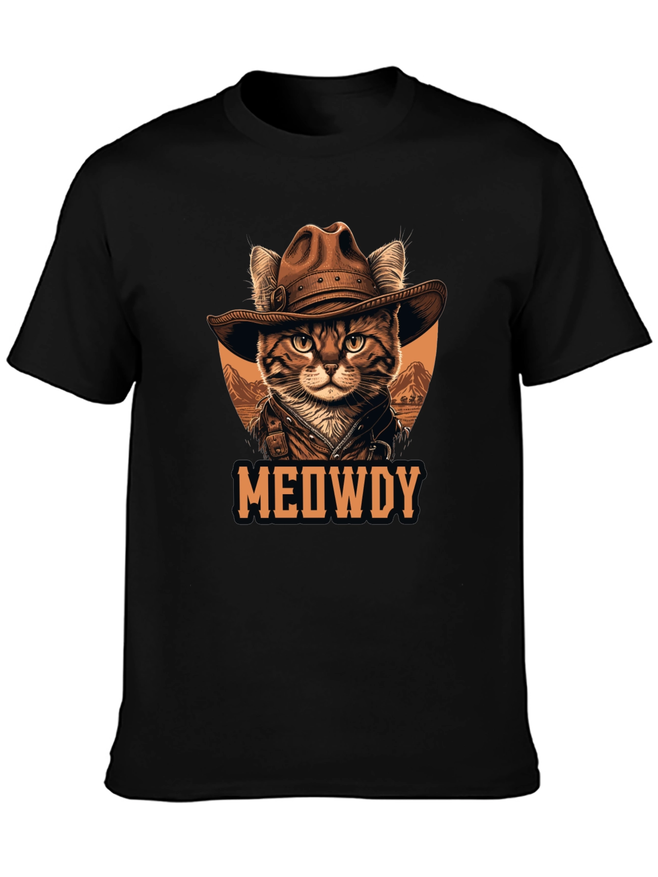 Meowdy Cat Cowboy T-Shirt