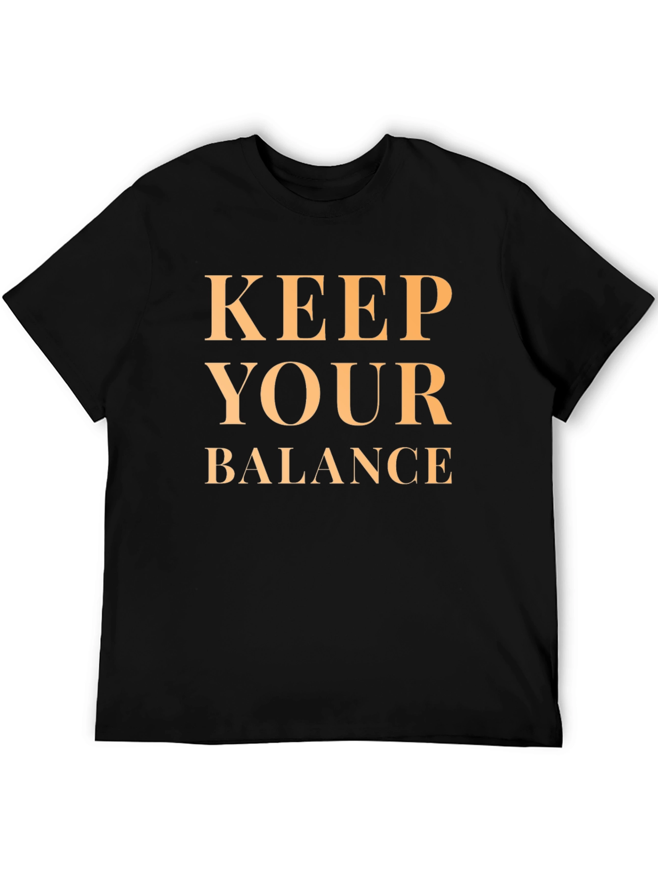 Keep Your Balance Black T-Shirt