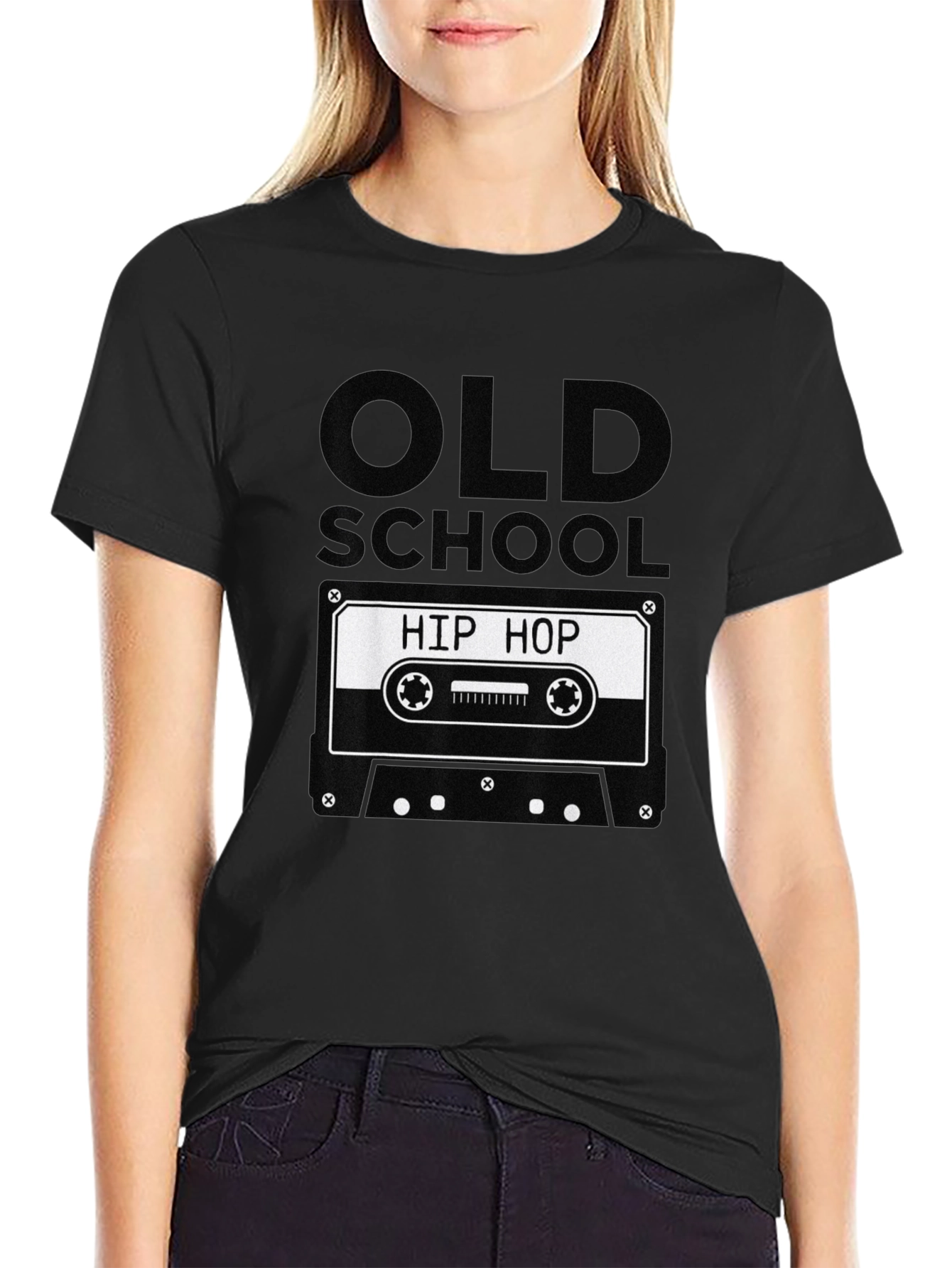 Old School Hip Hop Cassette Tape Graphic T-Shirt