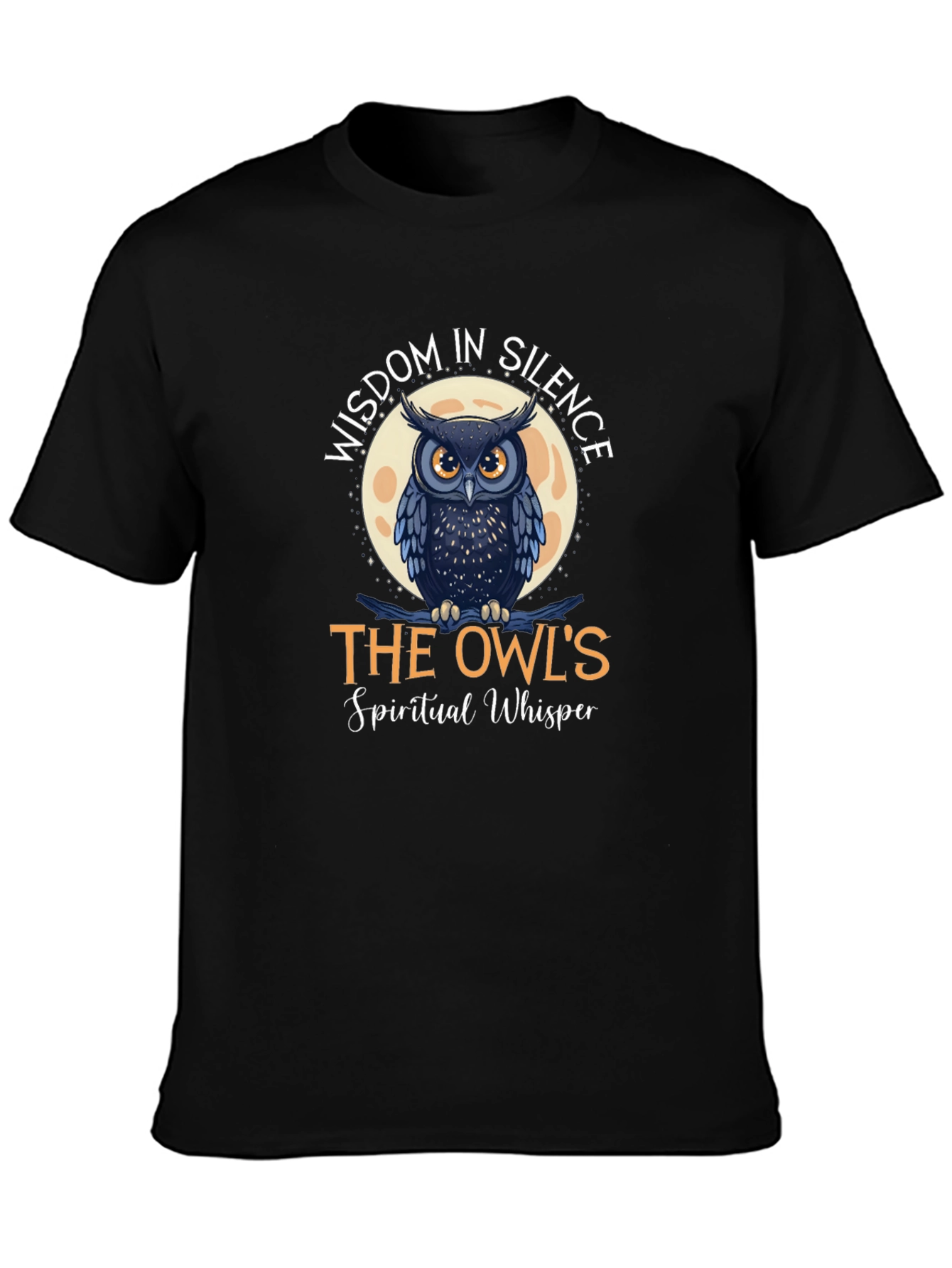 Wisdom in Silence Owl Graphic Tee
