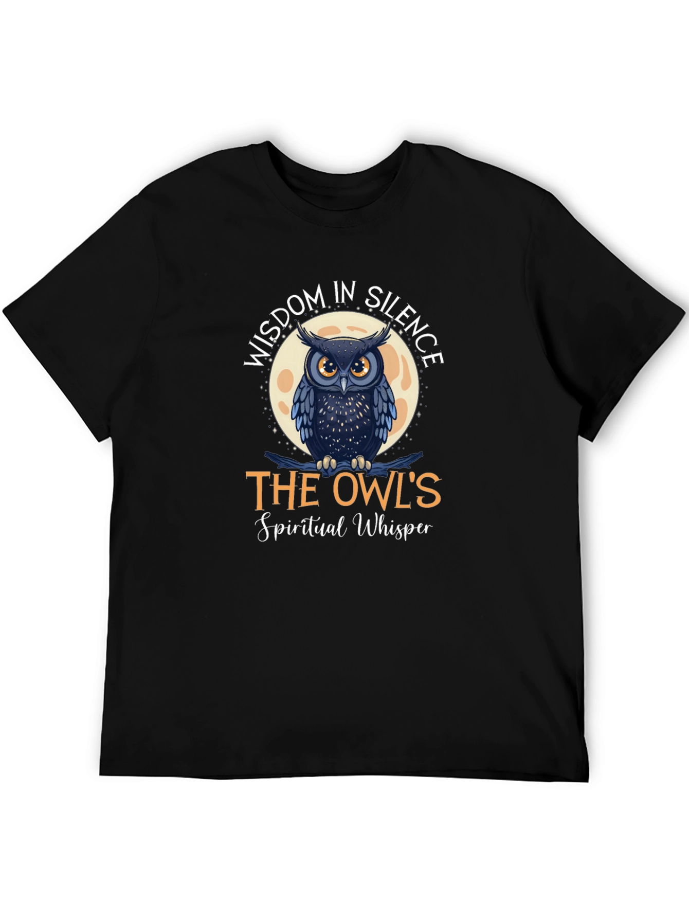 Wisdom in Silence Owl Graphic Tee