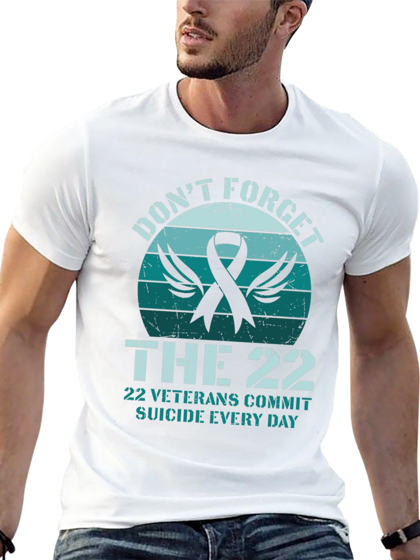 Dont Forget The 22 Veterans Suicide Awareness T-Shirt