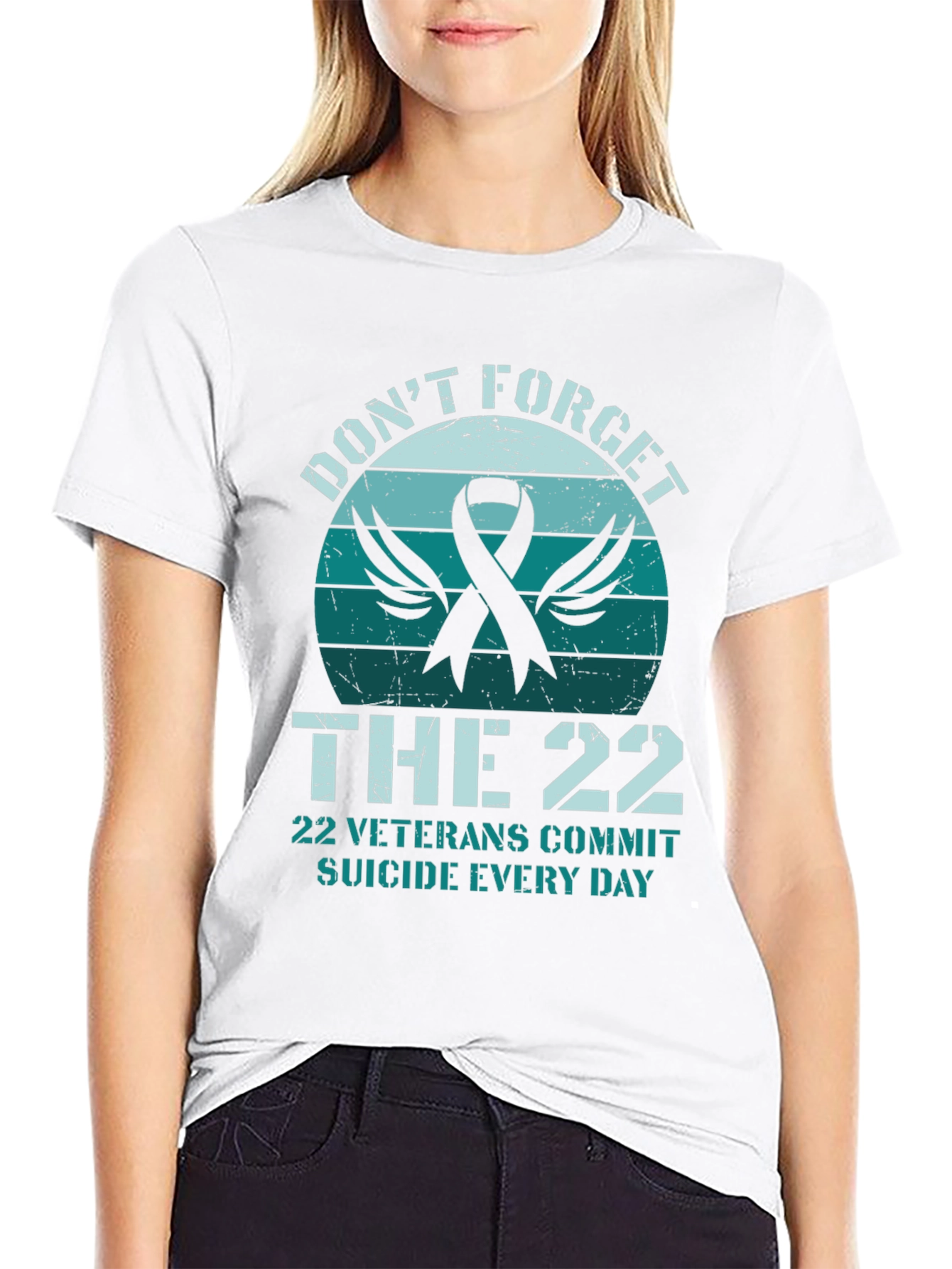 Dont Forget The 22 Veterans Suicide Awareness T-Shirt