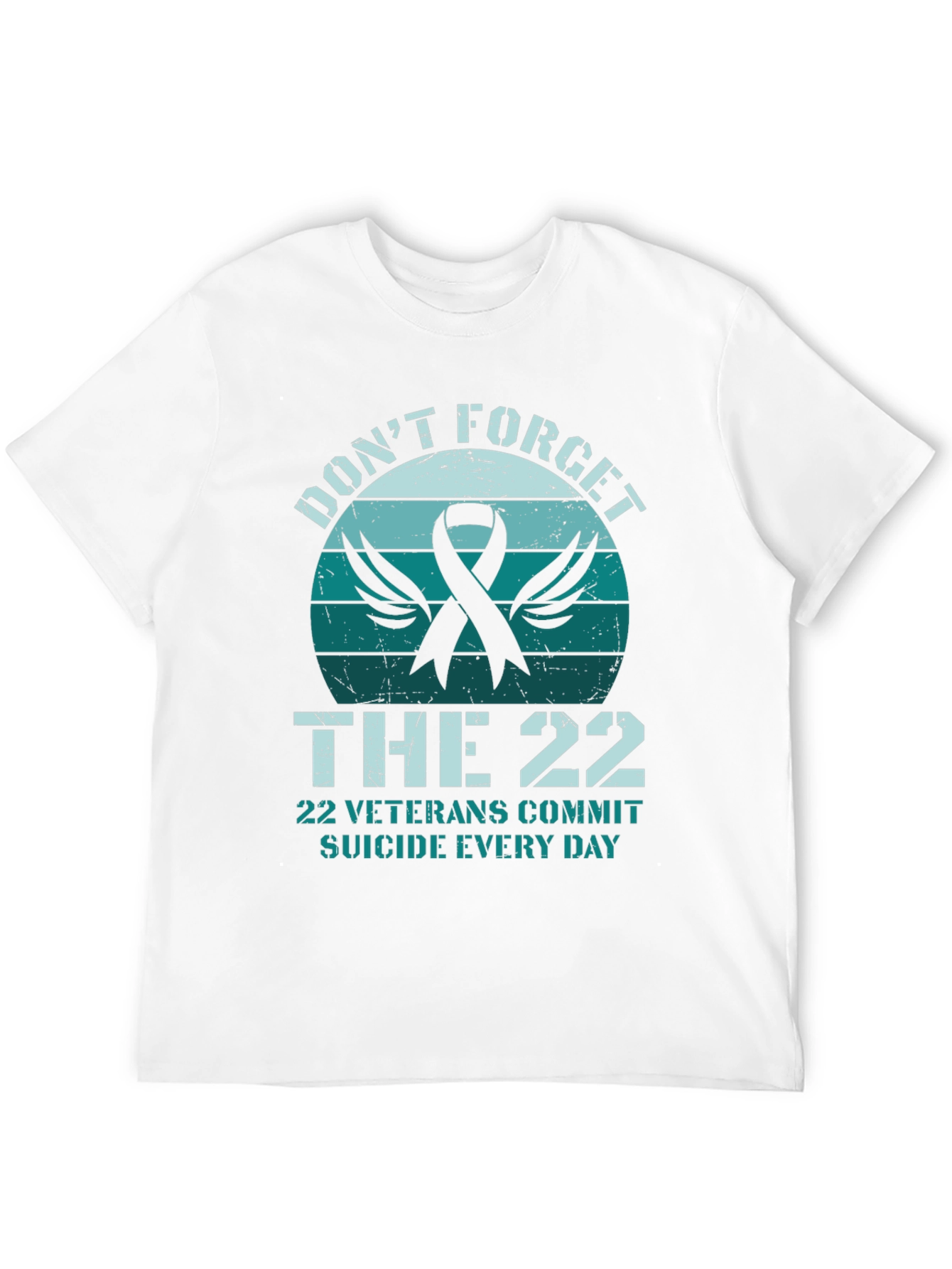 Dont Forget The 22 Veterans Suicide Awareness T-Shirt