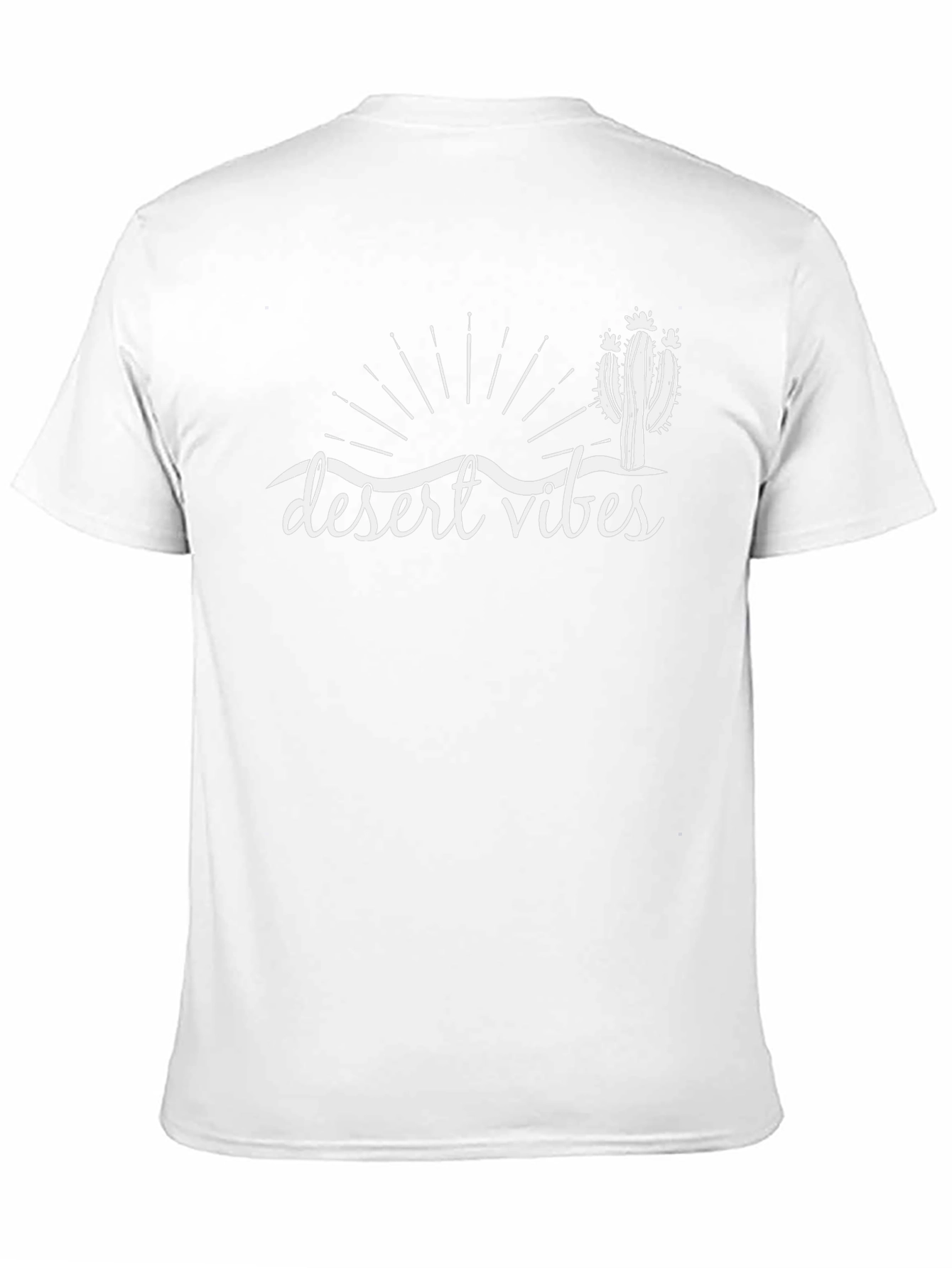 Desert Vibes Graphic Tee - Black Cotton T-Shirt