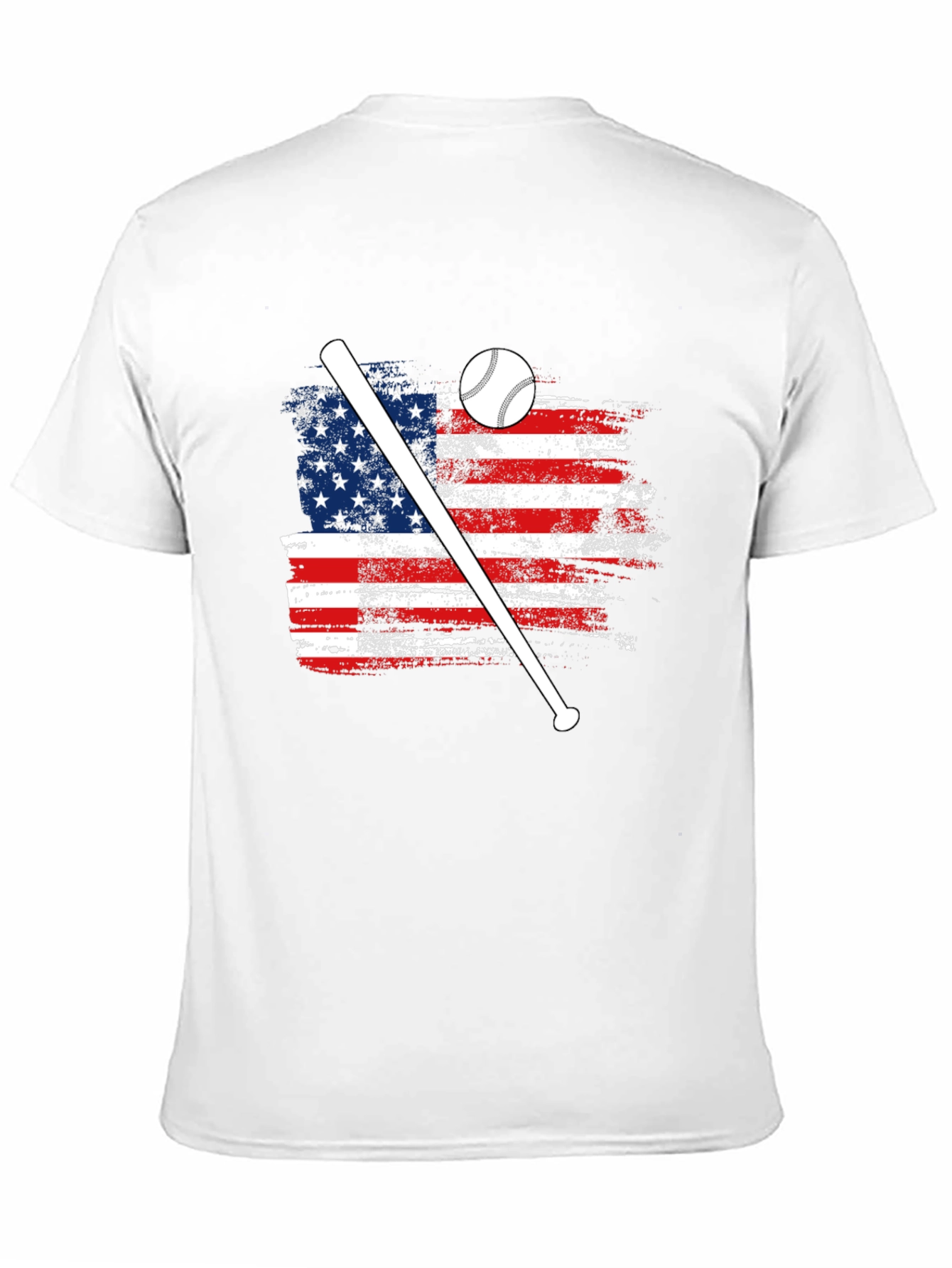 American Flag Baseball T-Shirt