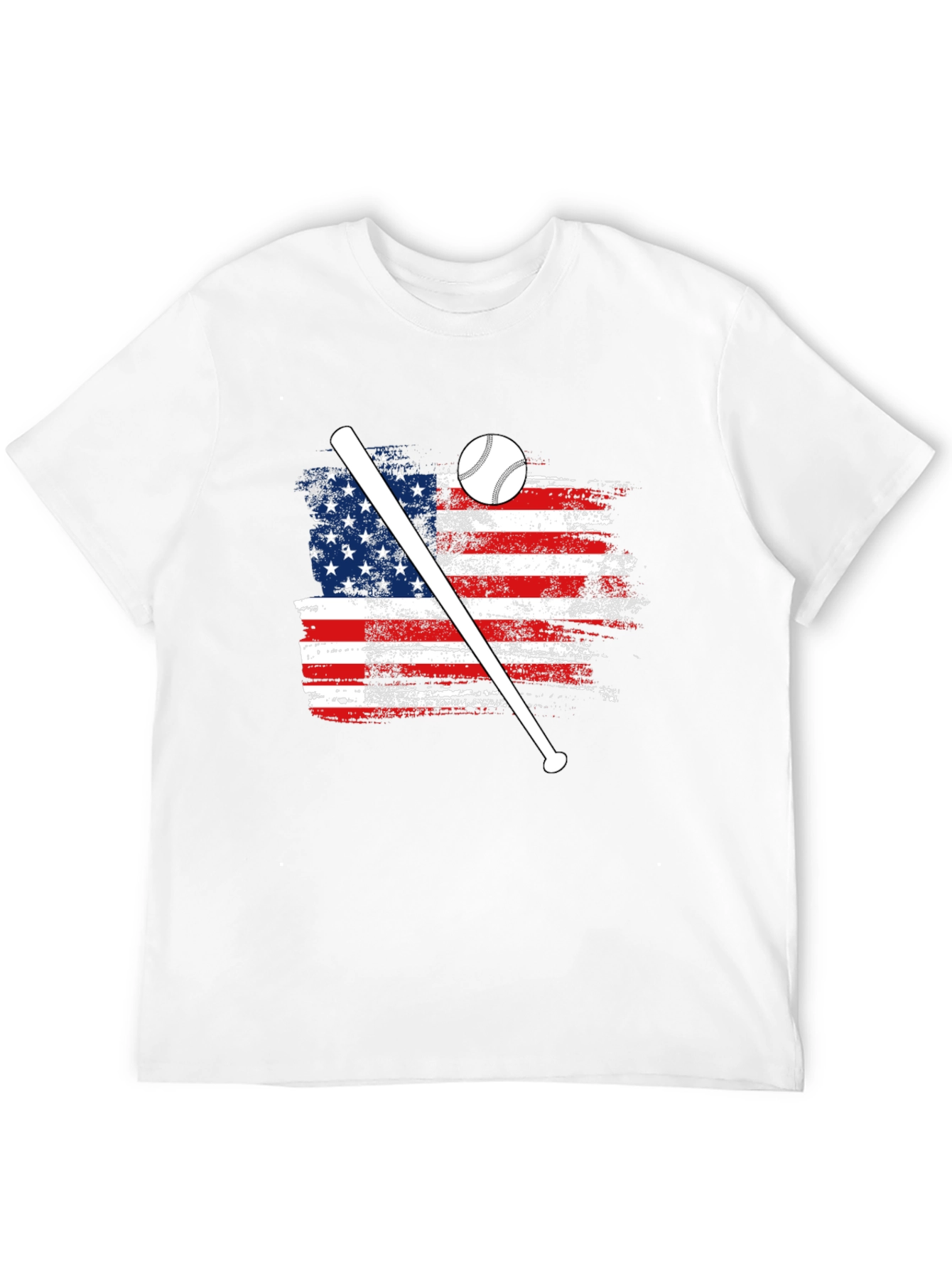American Flag Baseball T-Shirt